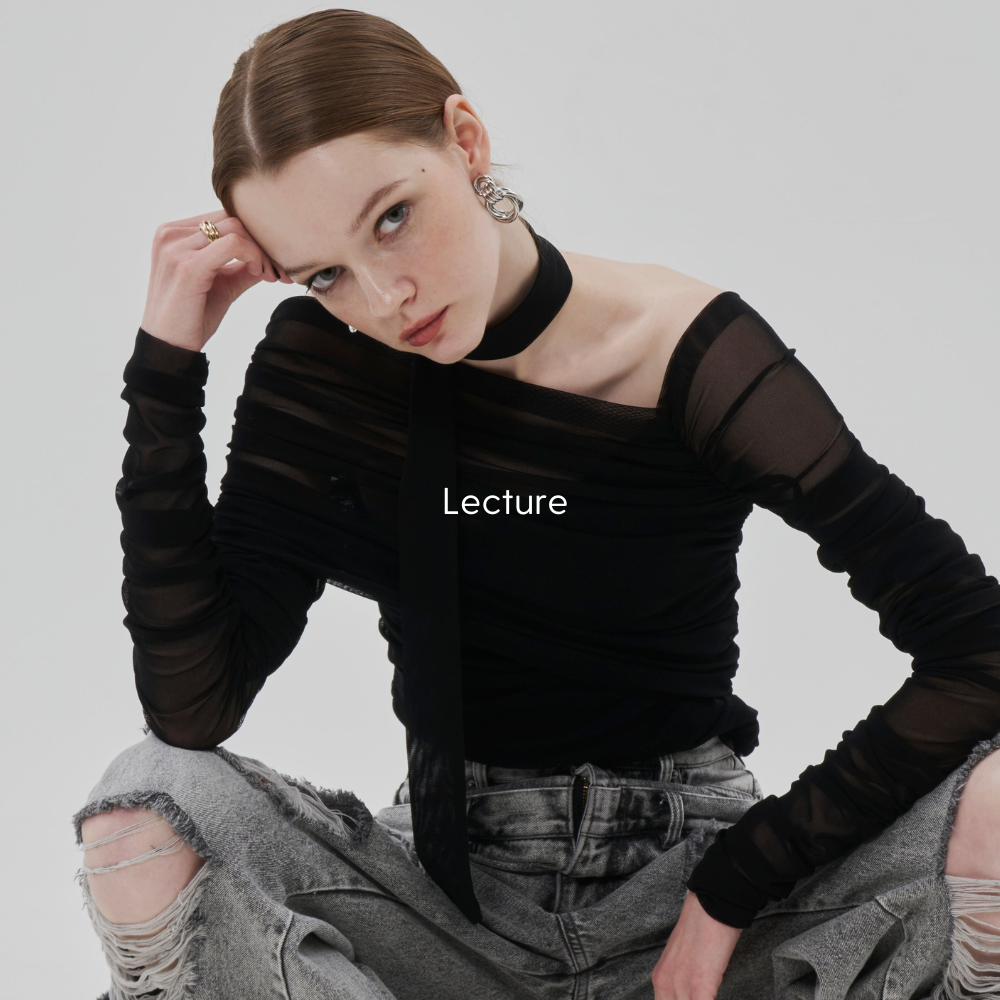 ANTHURIUM TULLE TOPS（2WAY) Anthurium tulle tops） - 長袖