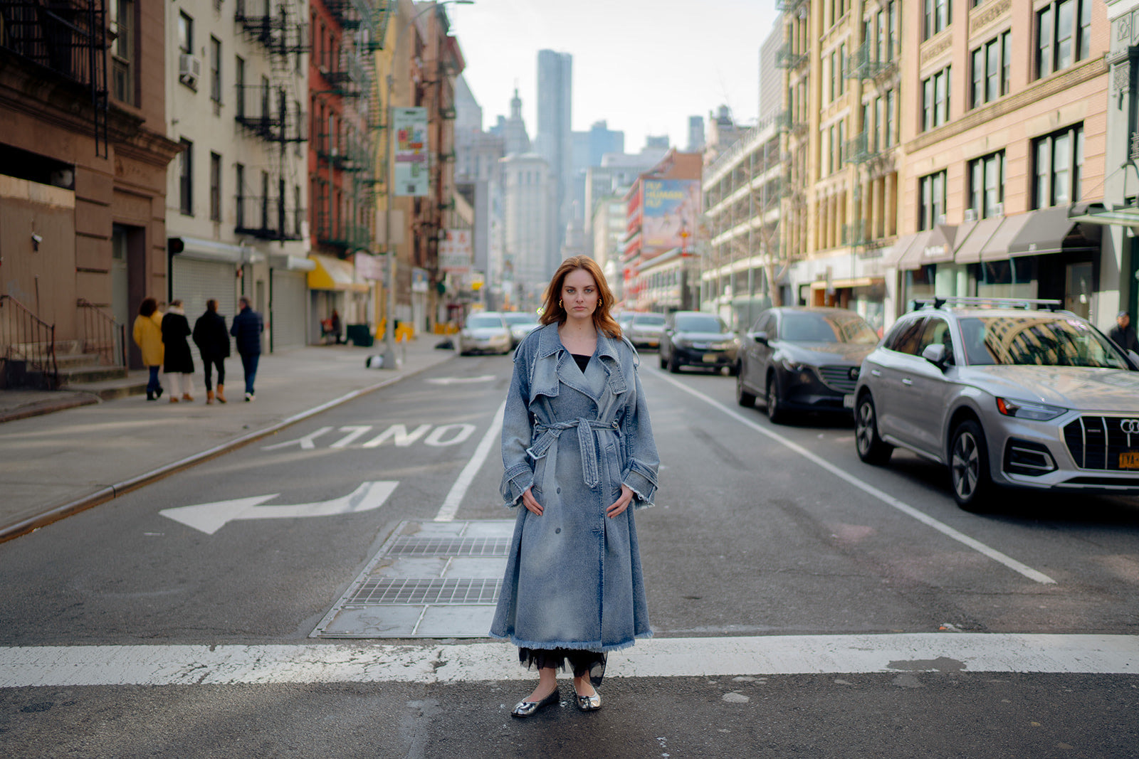 Roosevelt Denim Trench Coat