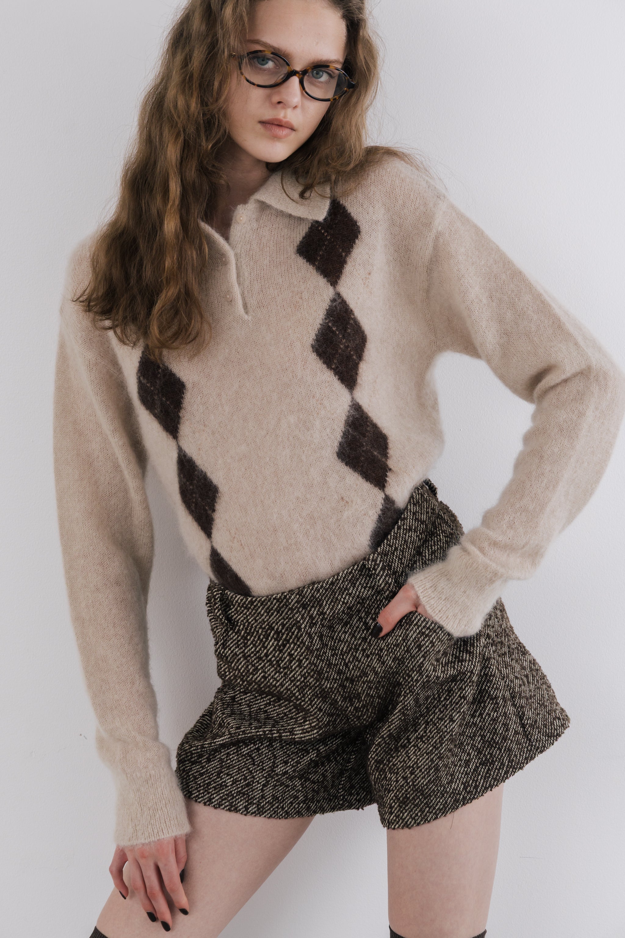 Marien Argyle Knit