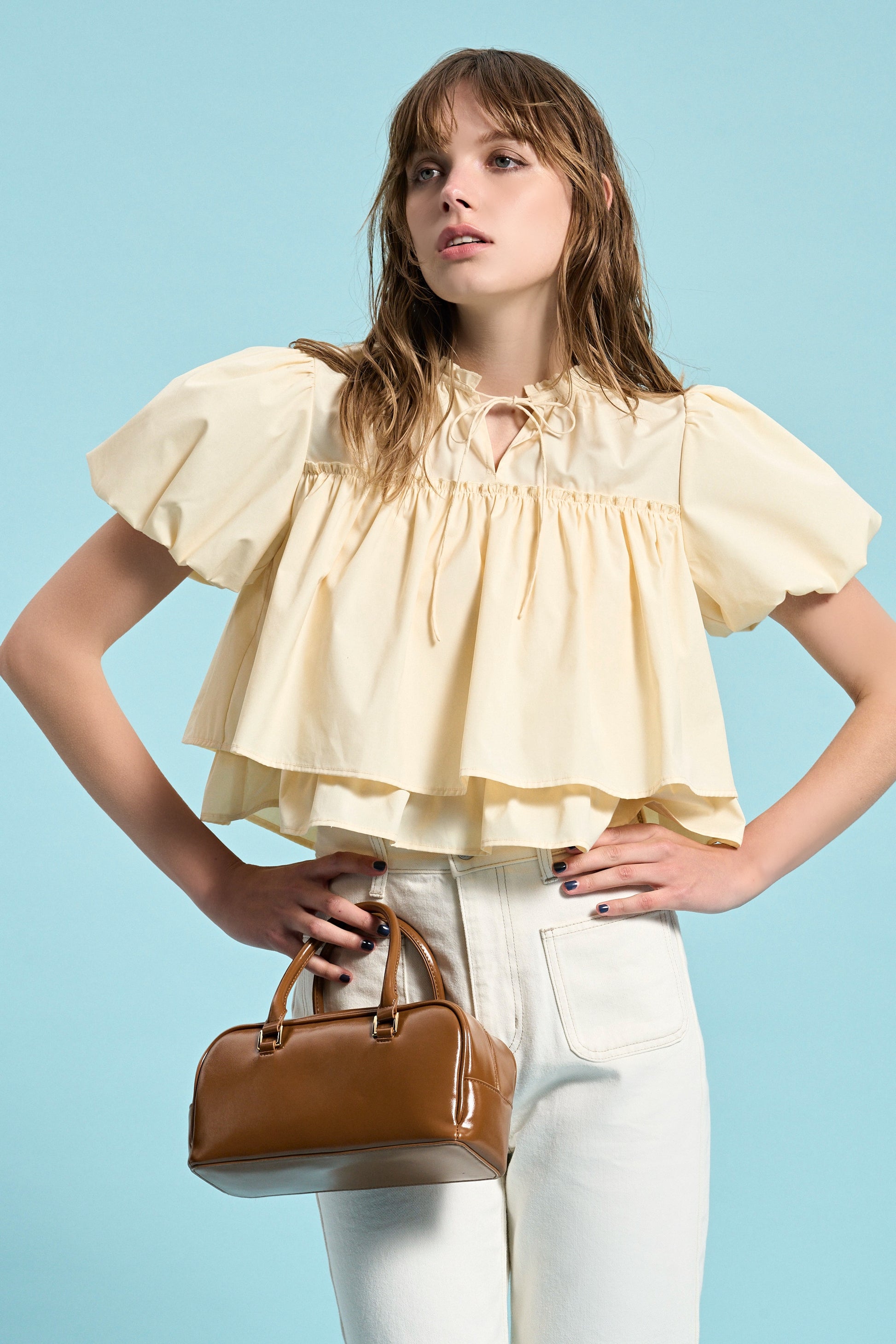 Porto Puff Blouse