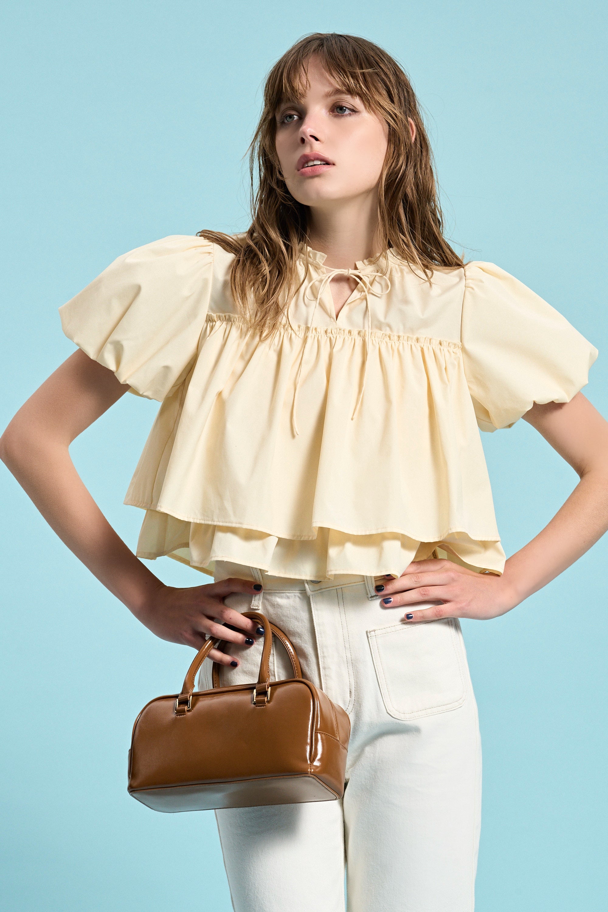 Porto Puff Blouse