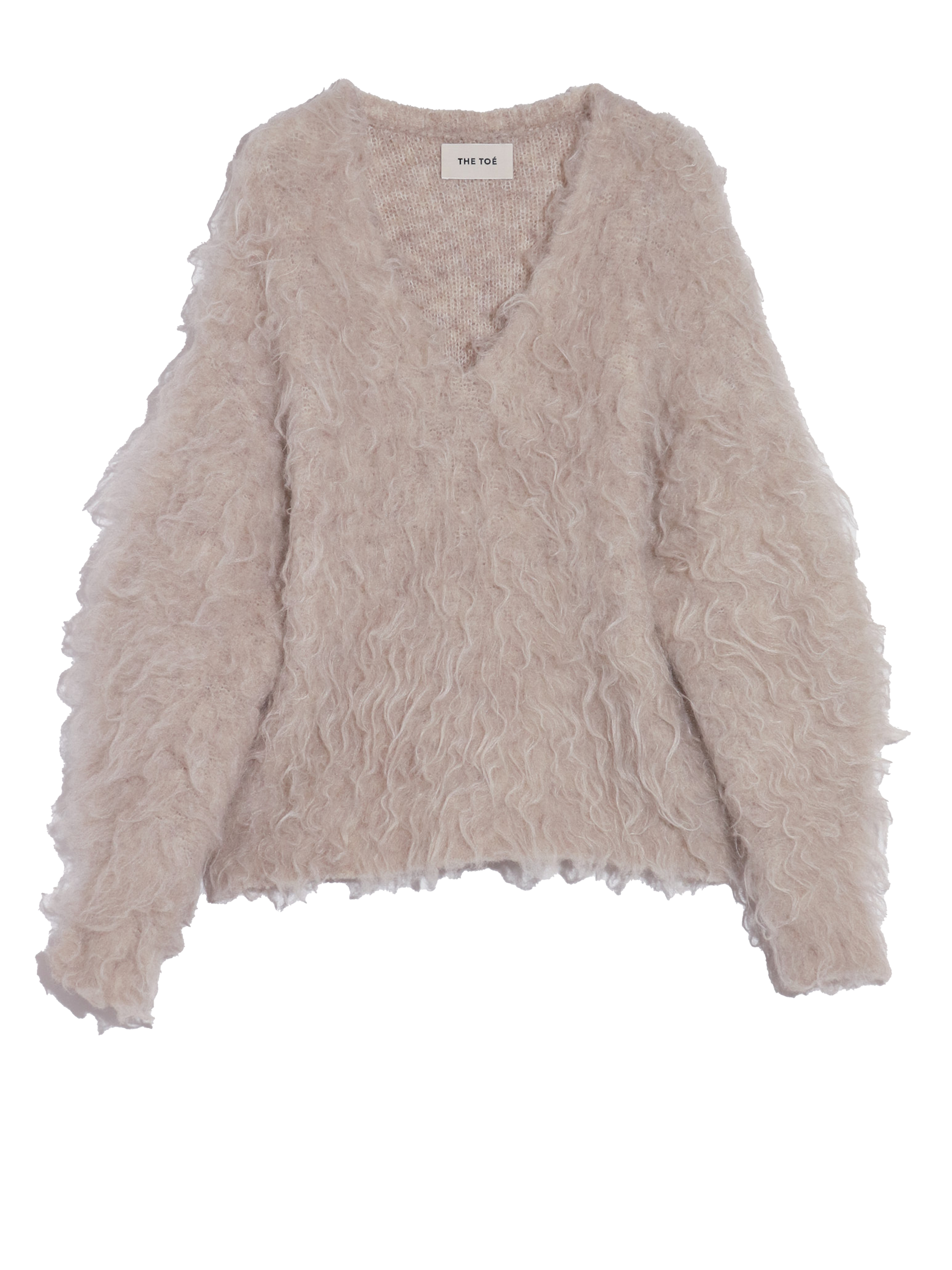 Pigalle shaggy Vneck knit