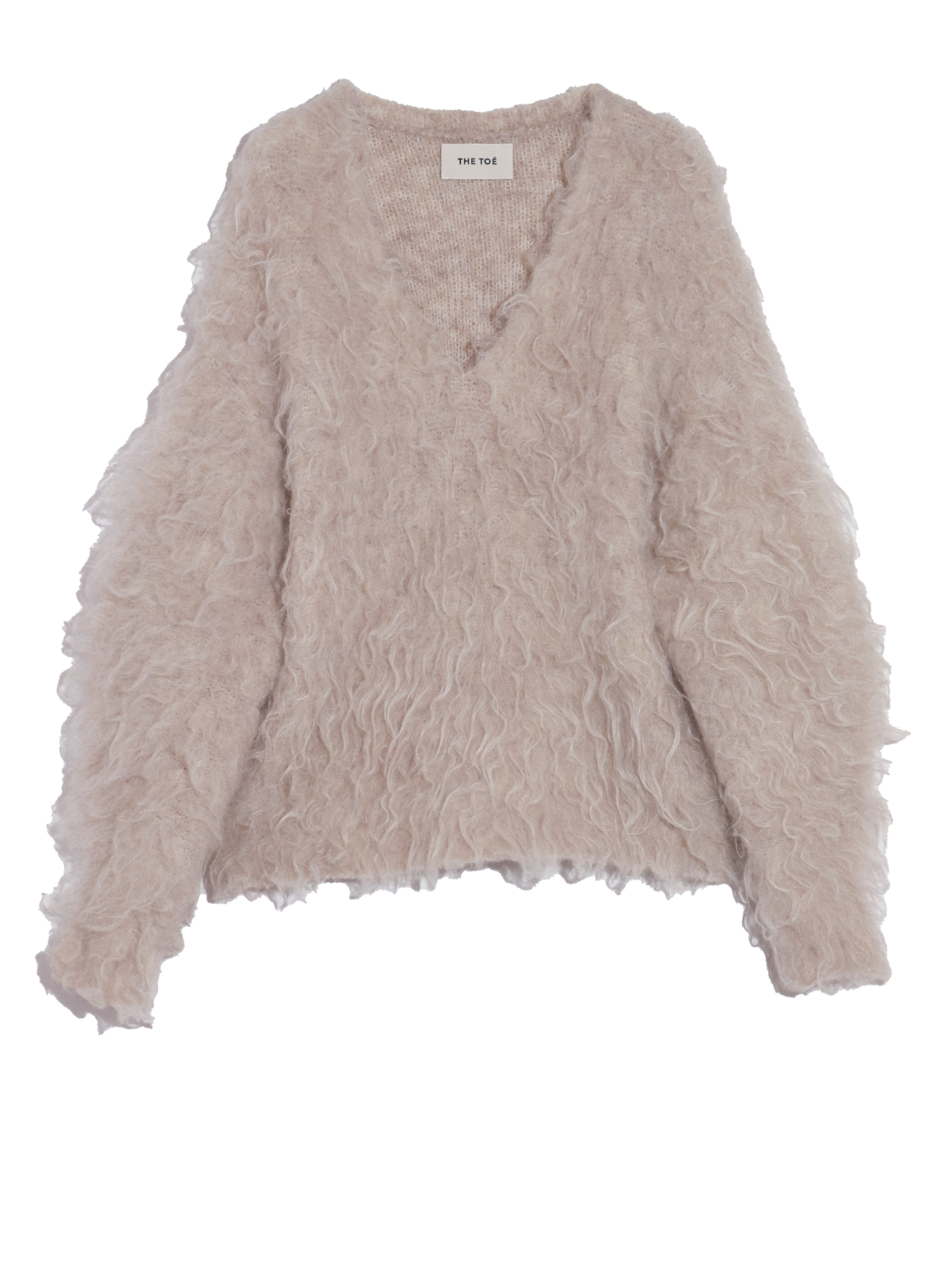 Pigalle shaggy Vneck knit