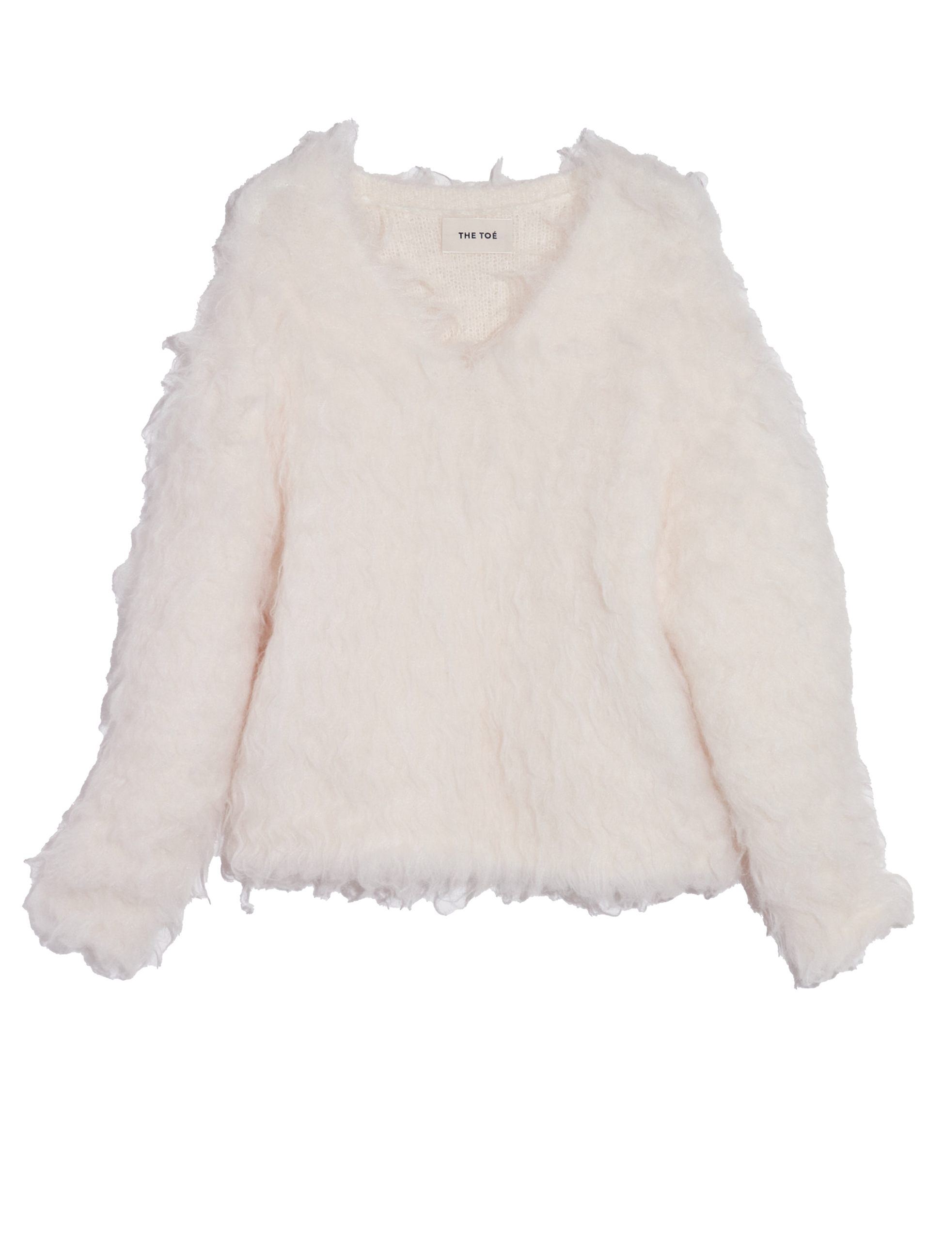 Pigalle shaggy Vneck knit