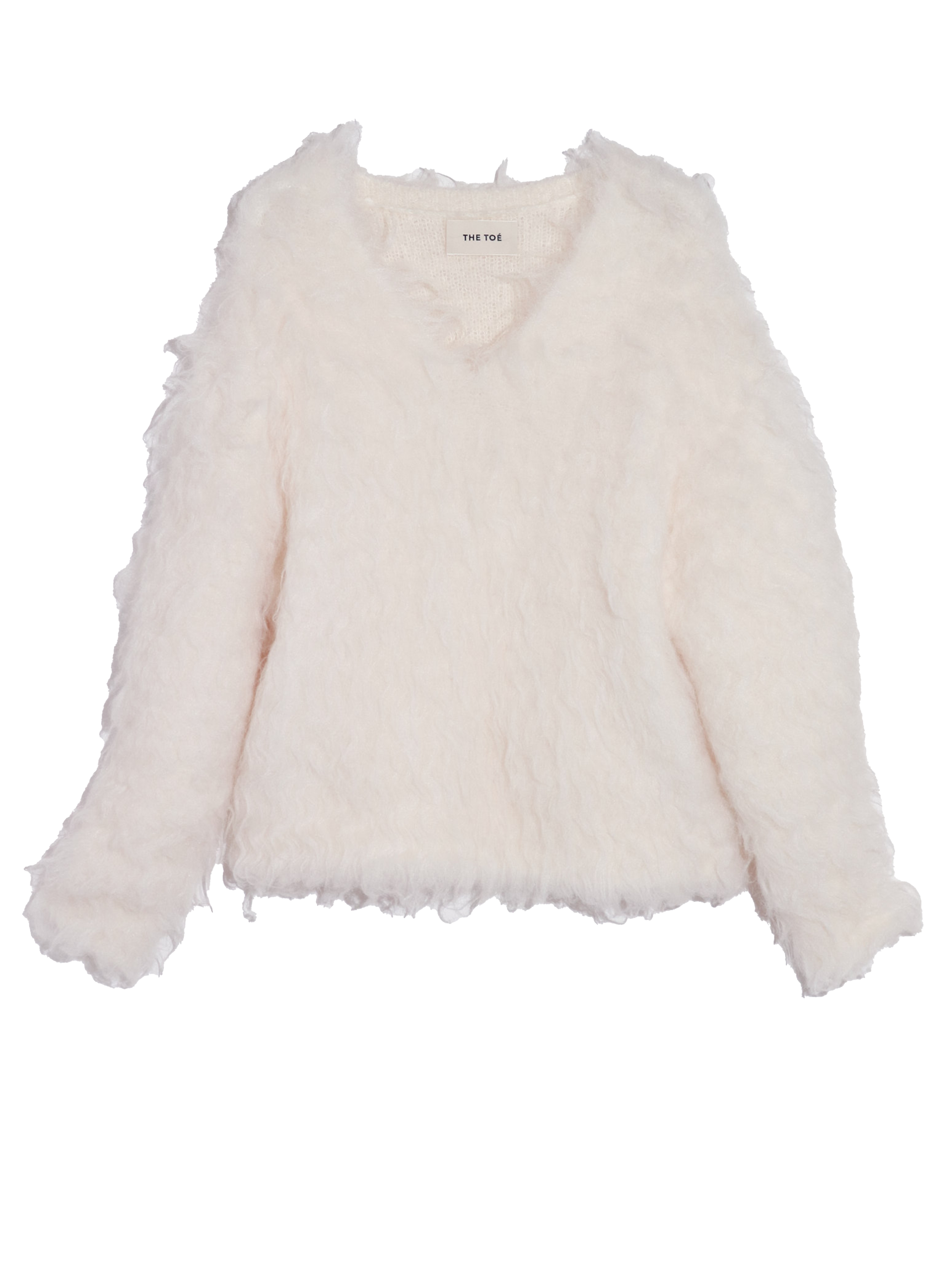 Pigalle shaggy Vneck knit