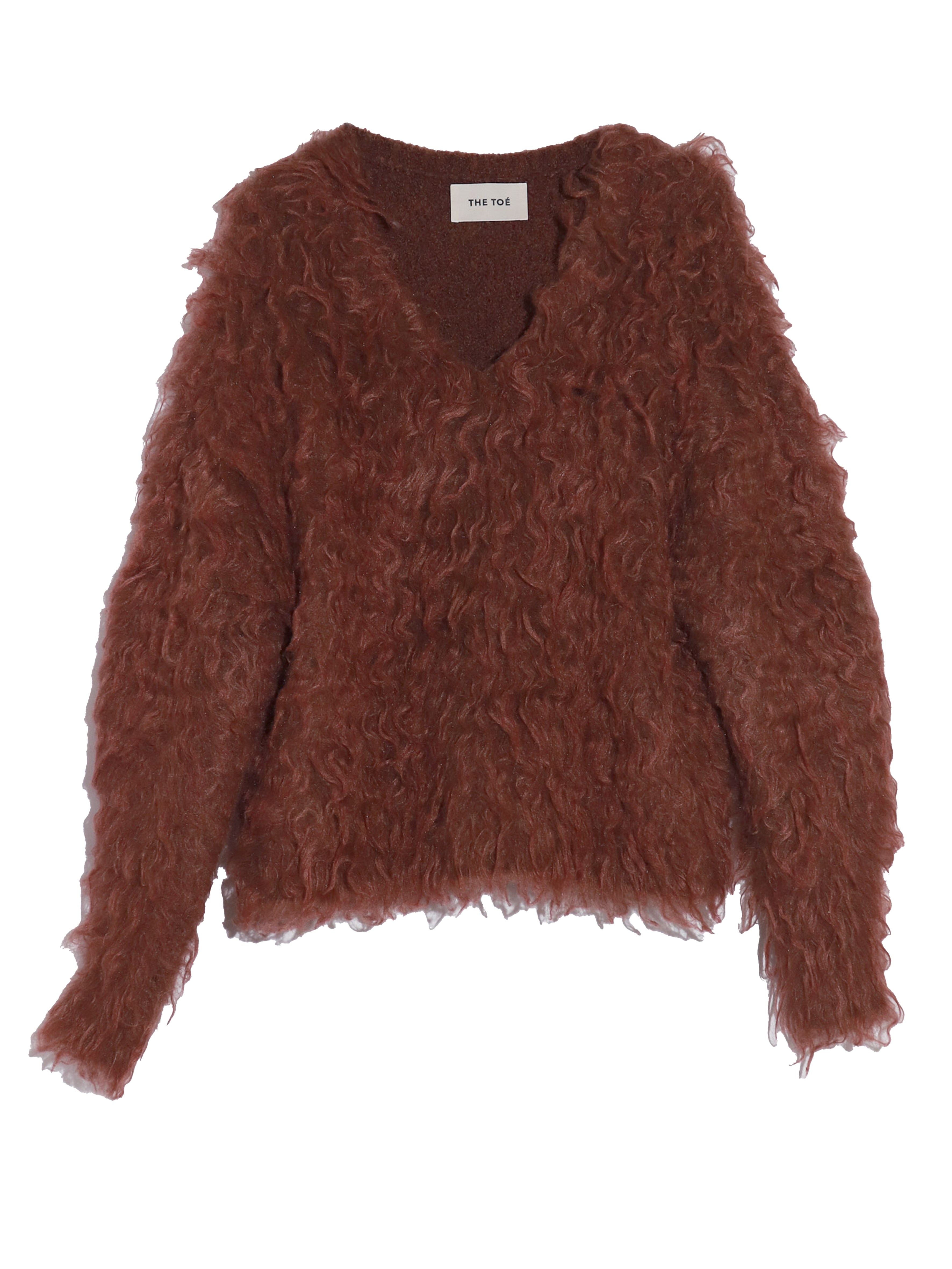 Pigalle shaggy Vneck knit