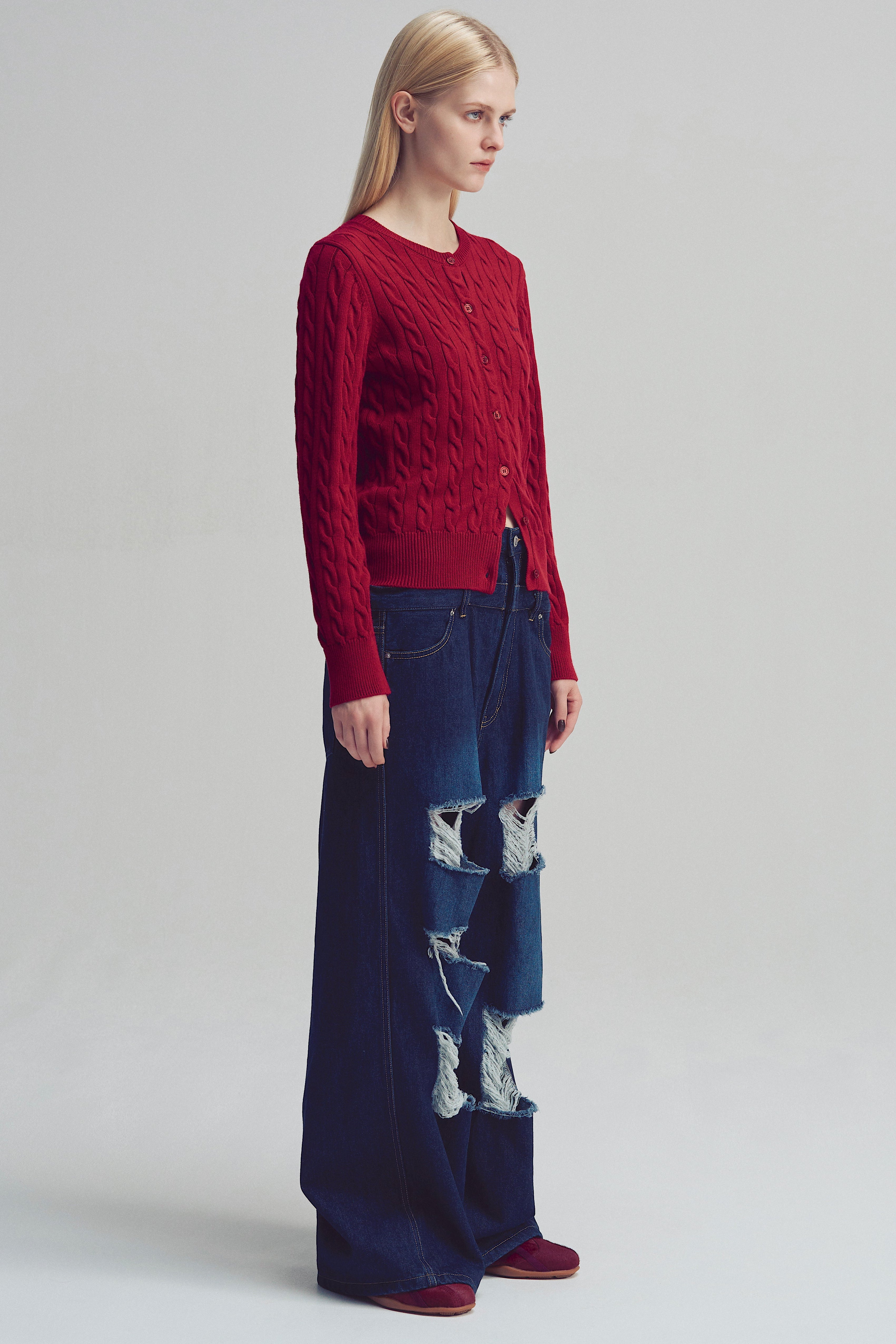 Lexington Double Belt Denim Pants