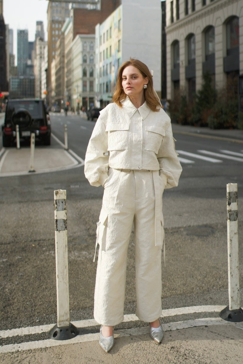 Madison Jacquard Cargo Pants
