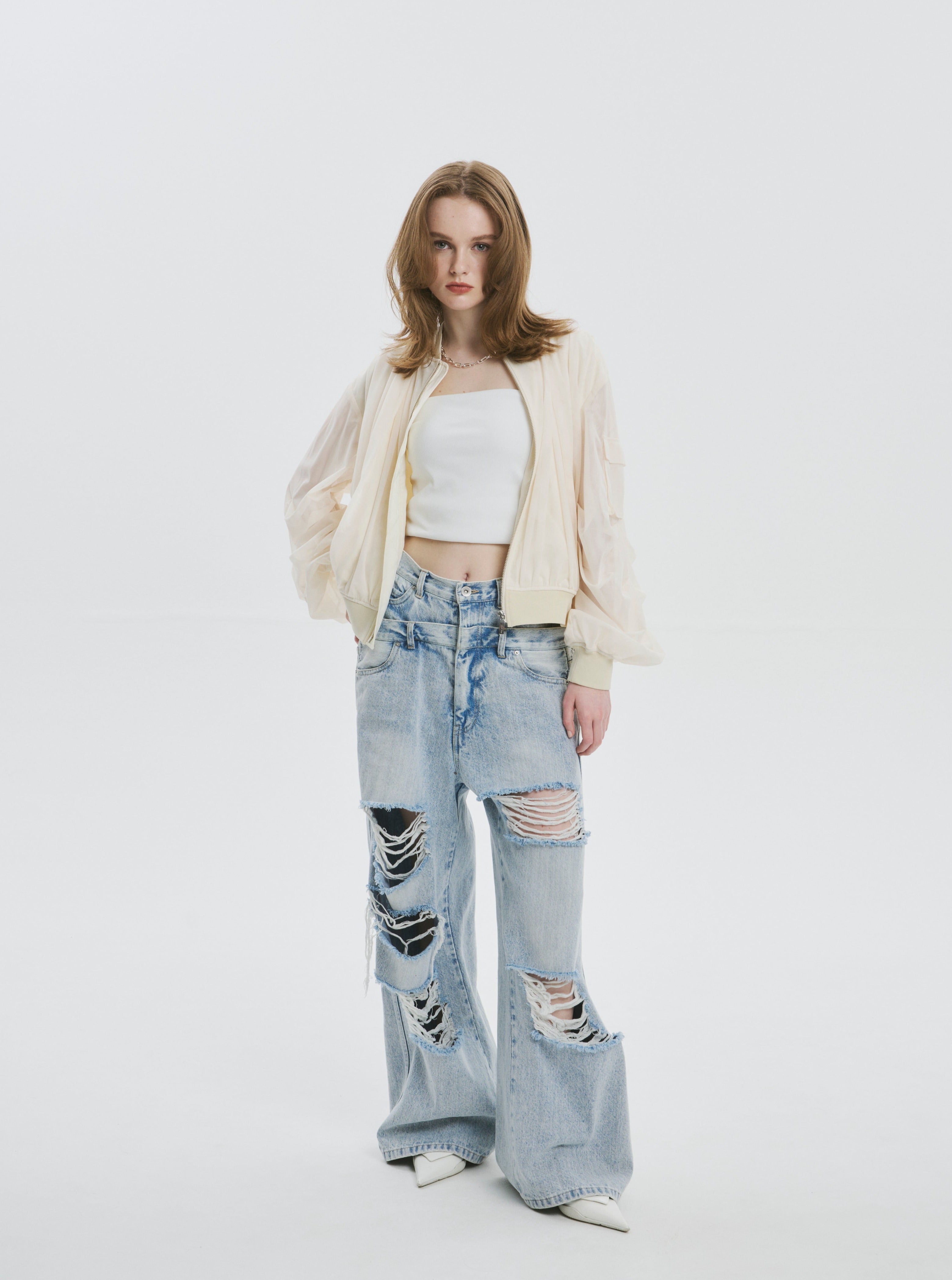Lilac Tulle Blouson