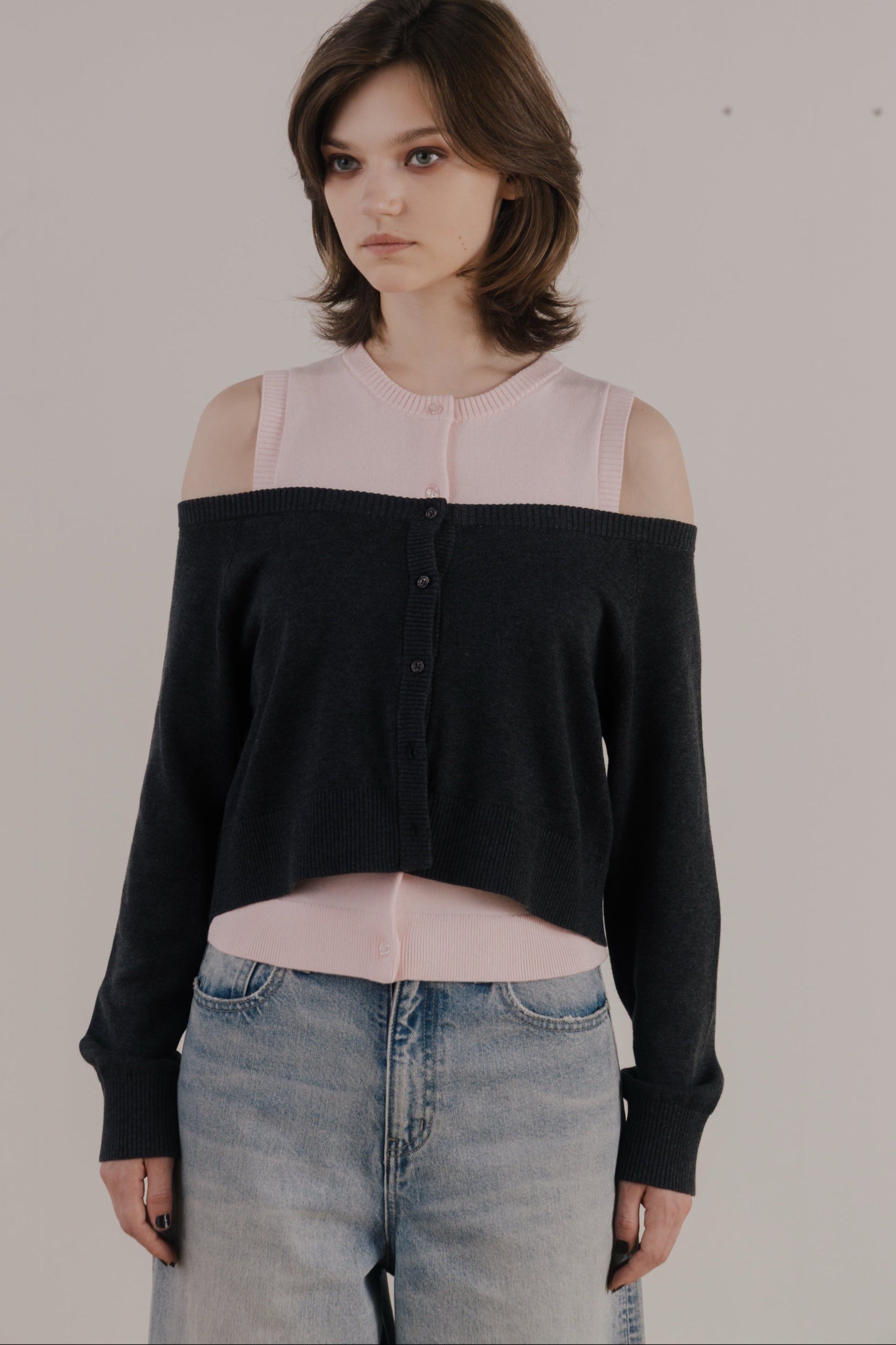 Celle layered Cardigan