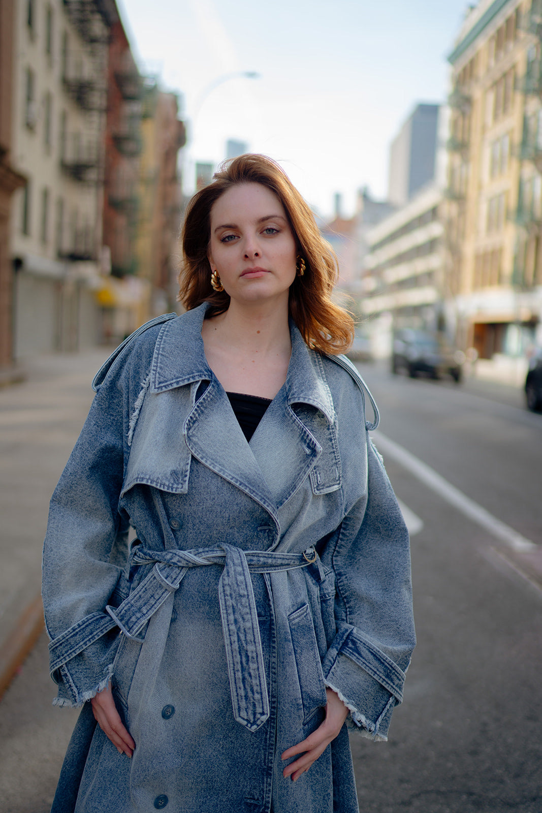 Roosevelt Denim Trench Coat