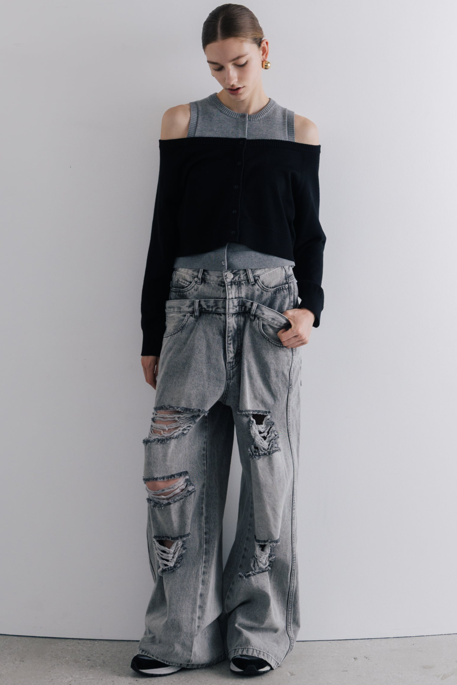 Celle layered Cardigan