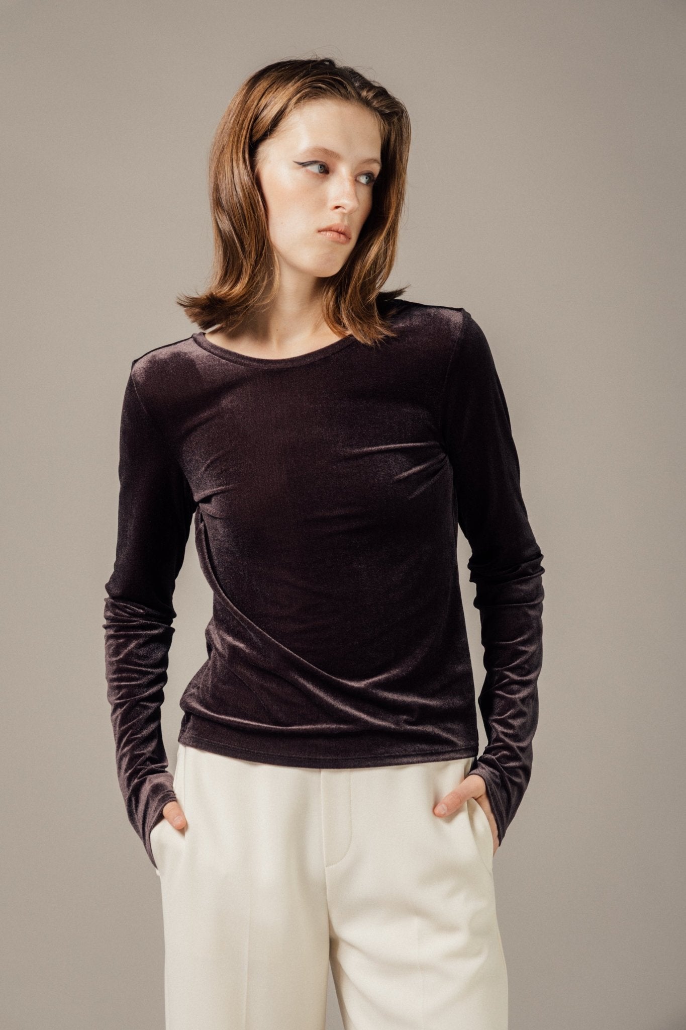 Aphrodite Velour Tops – THE TOÉ