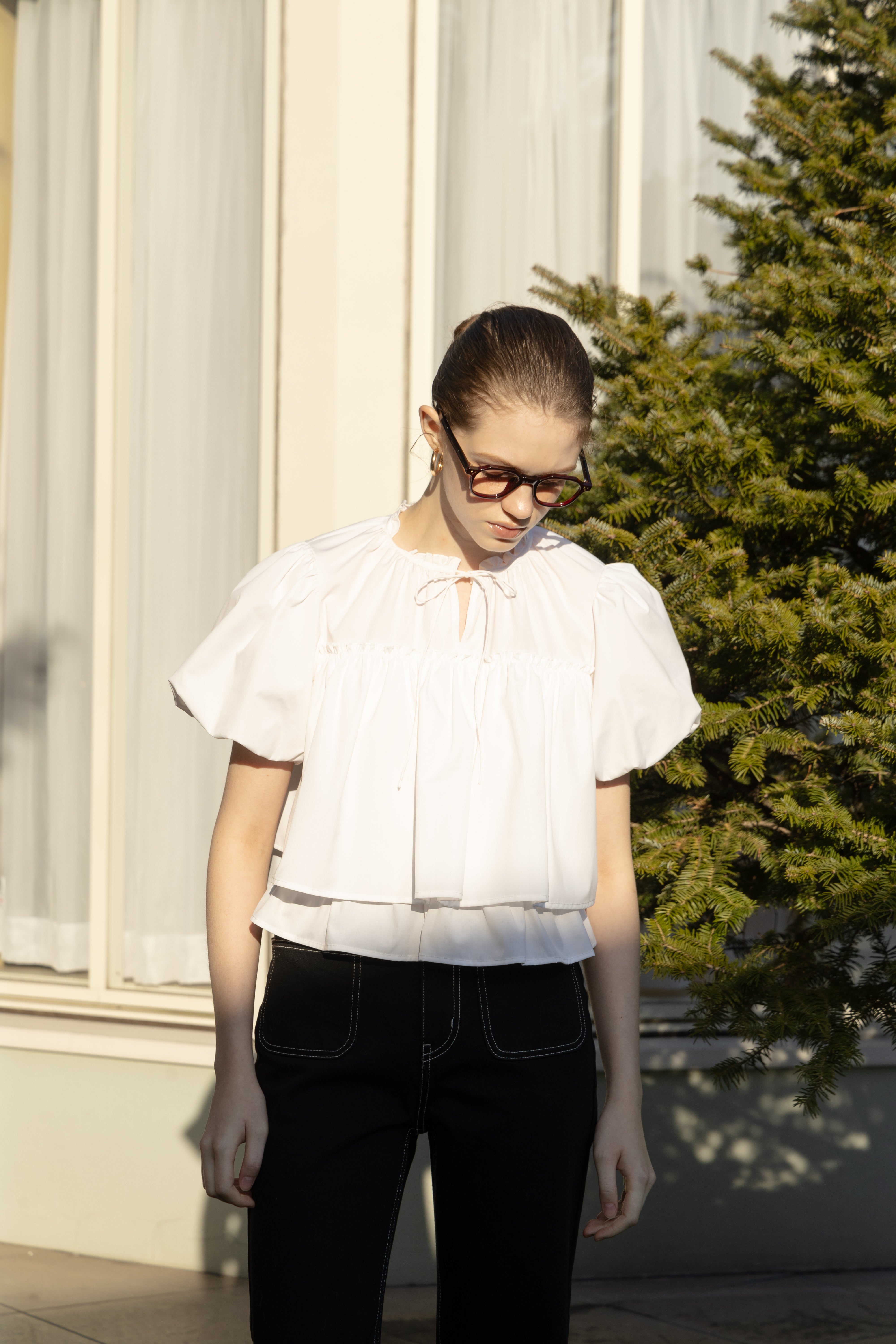 Porto Puff Blouse