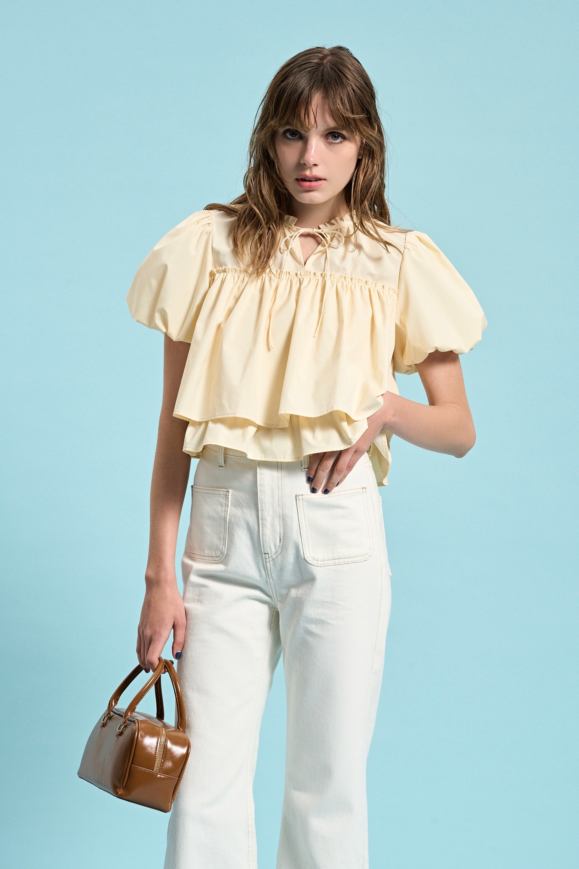 Porto Puff Blouse