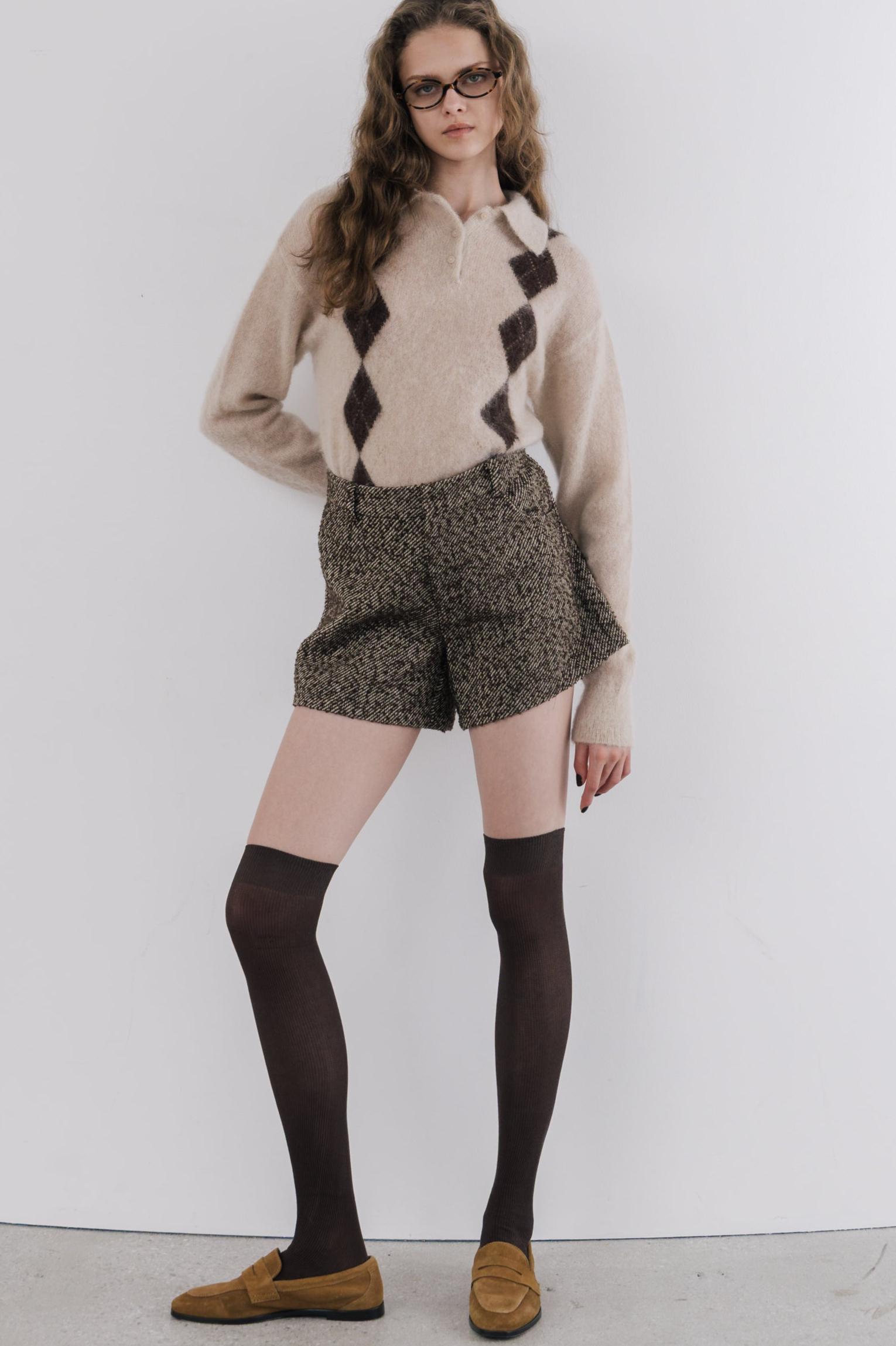 Marien Argyle Knit