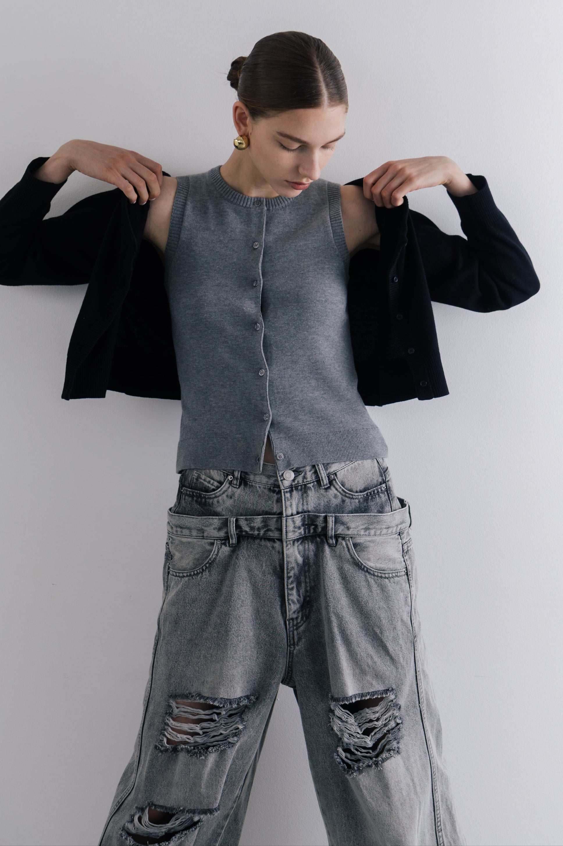 Celle layered Cardigan