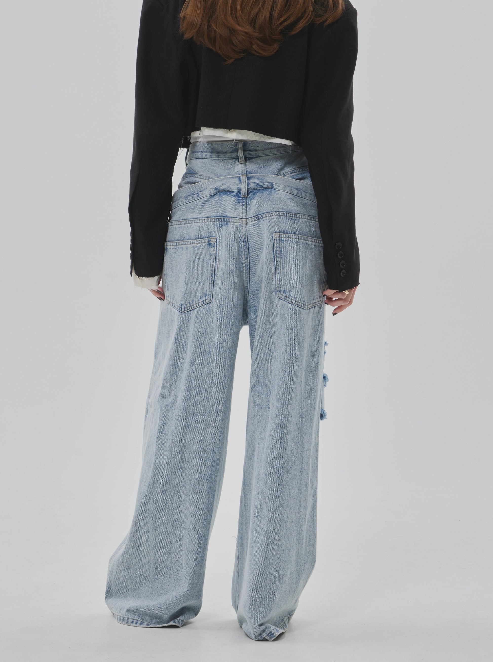 Lexington Double Belt Denim Pants