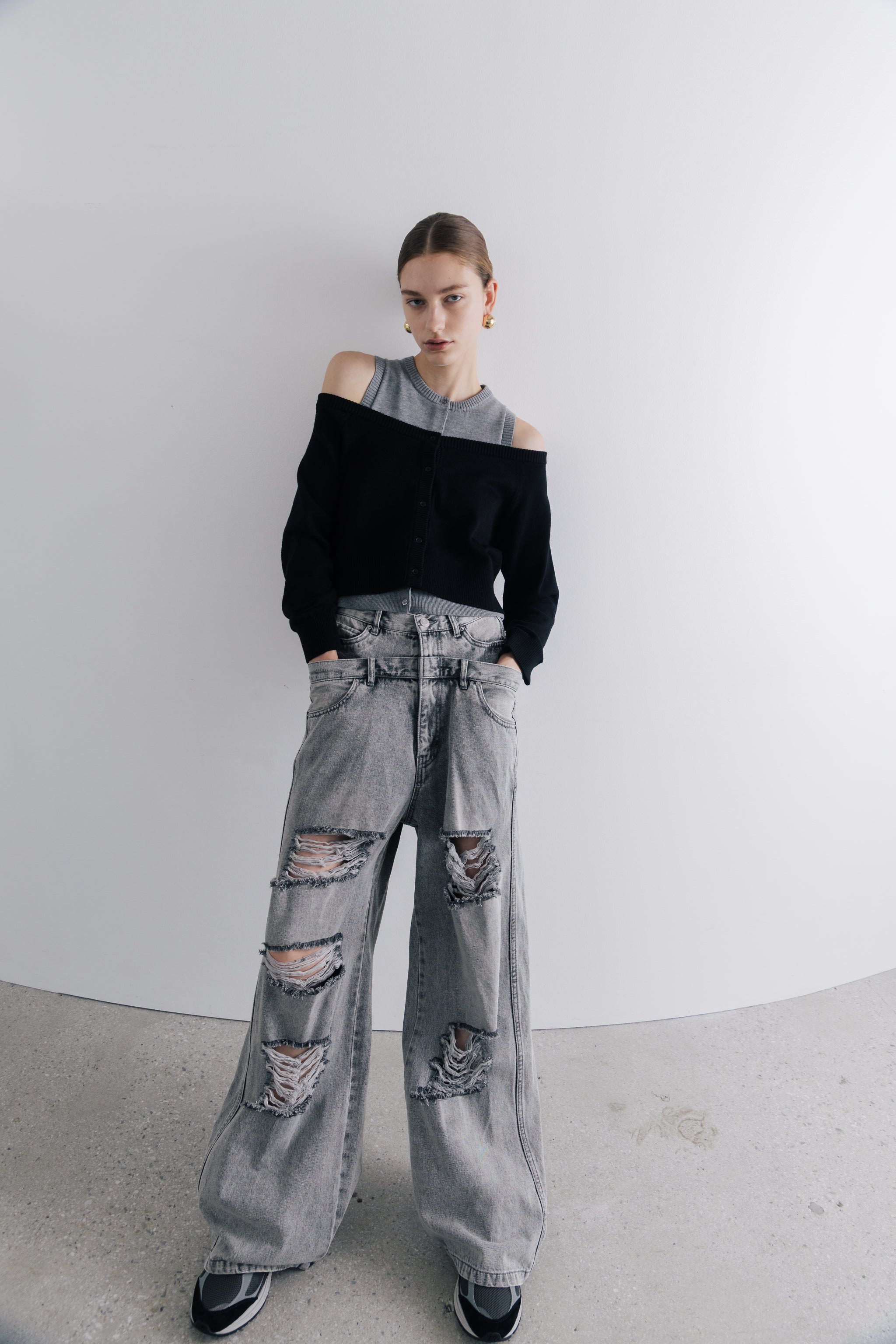 Lexington Double Belt Denim Pants