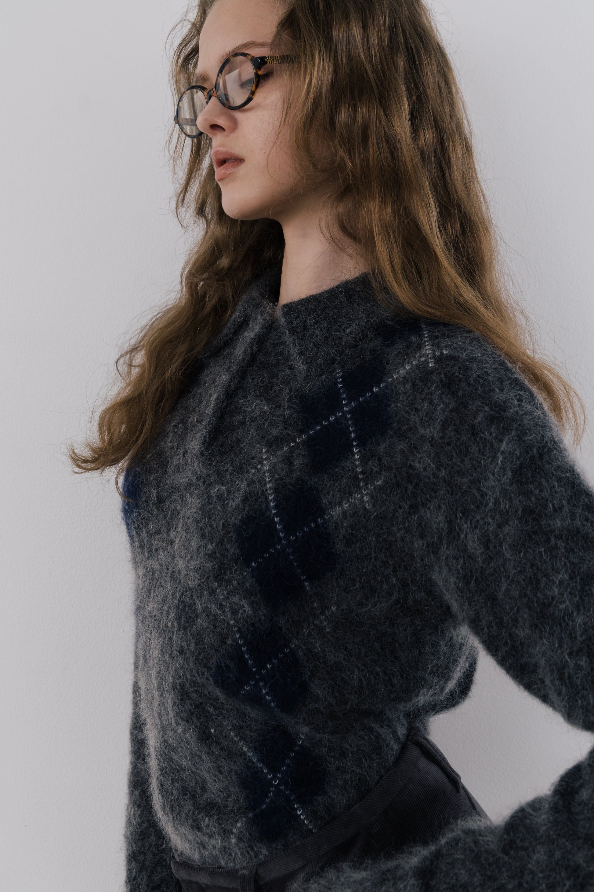 Marien Argyle Knit