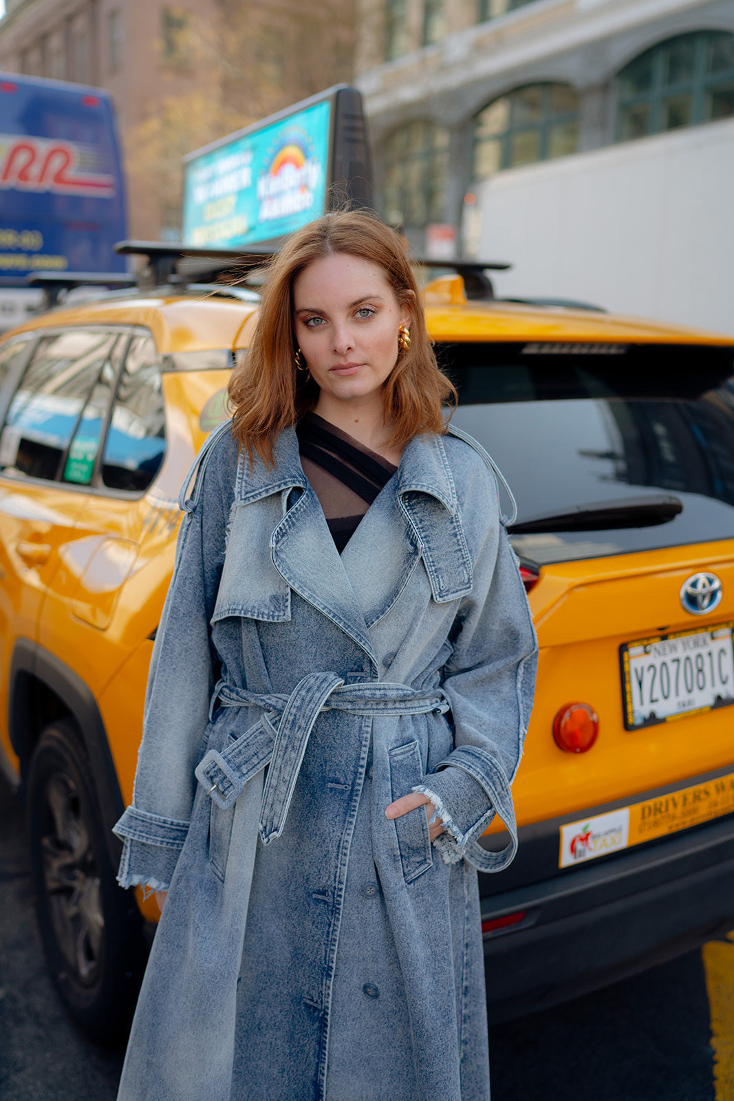 Roosevelt Denim Trench Coat