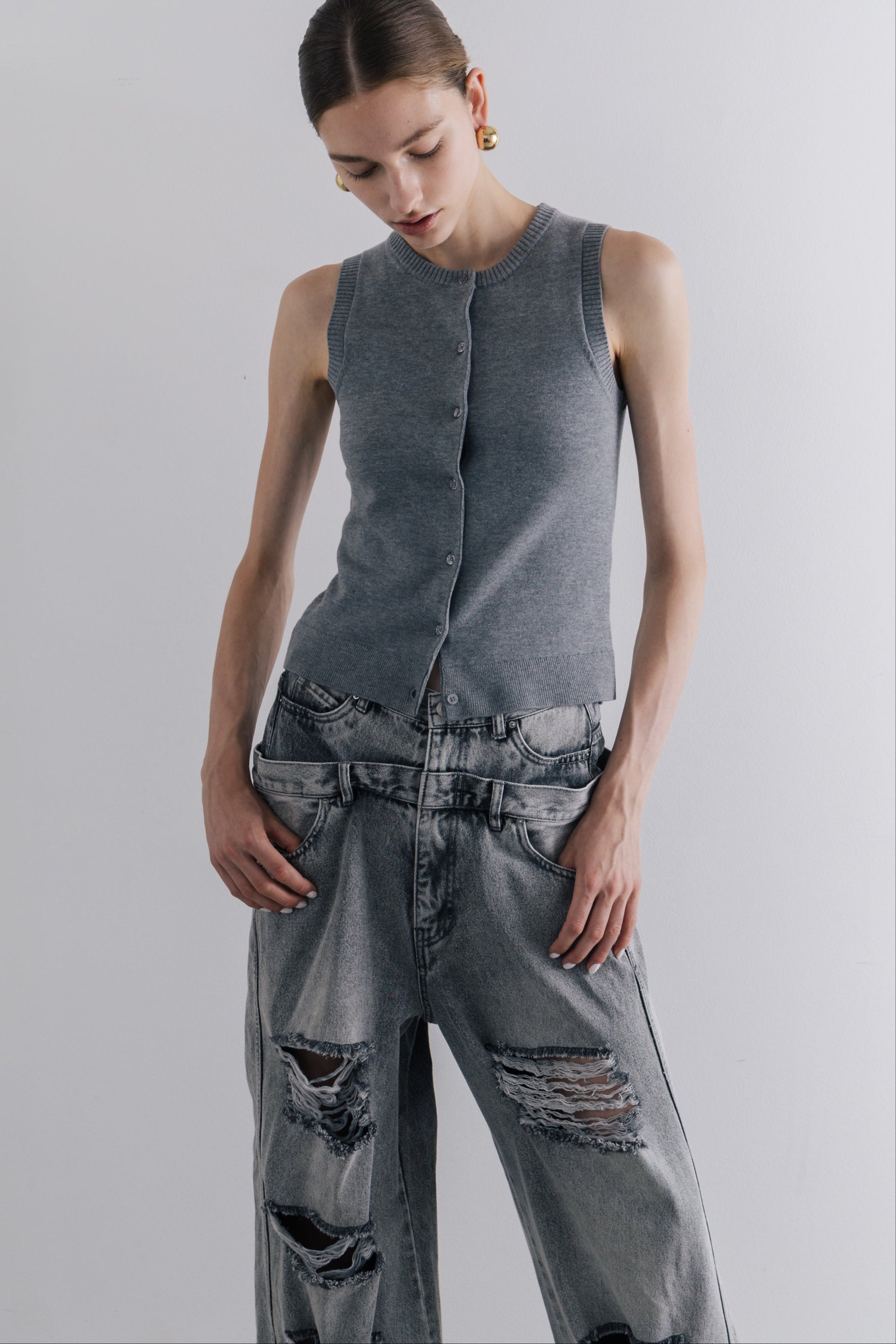 Celle layered Cardigan