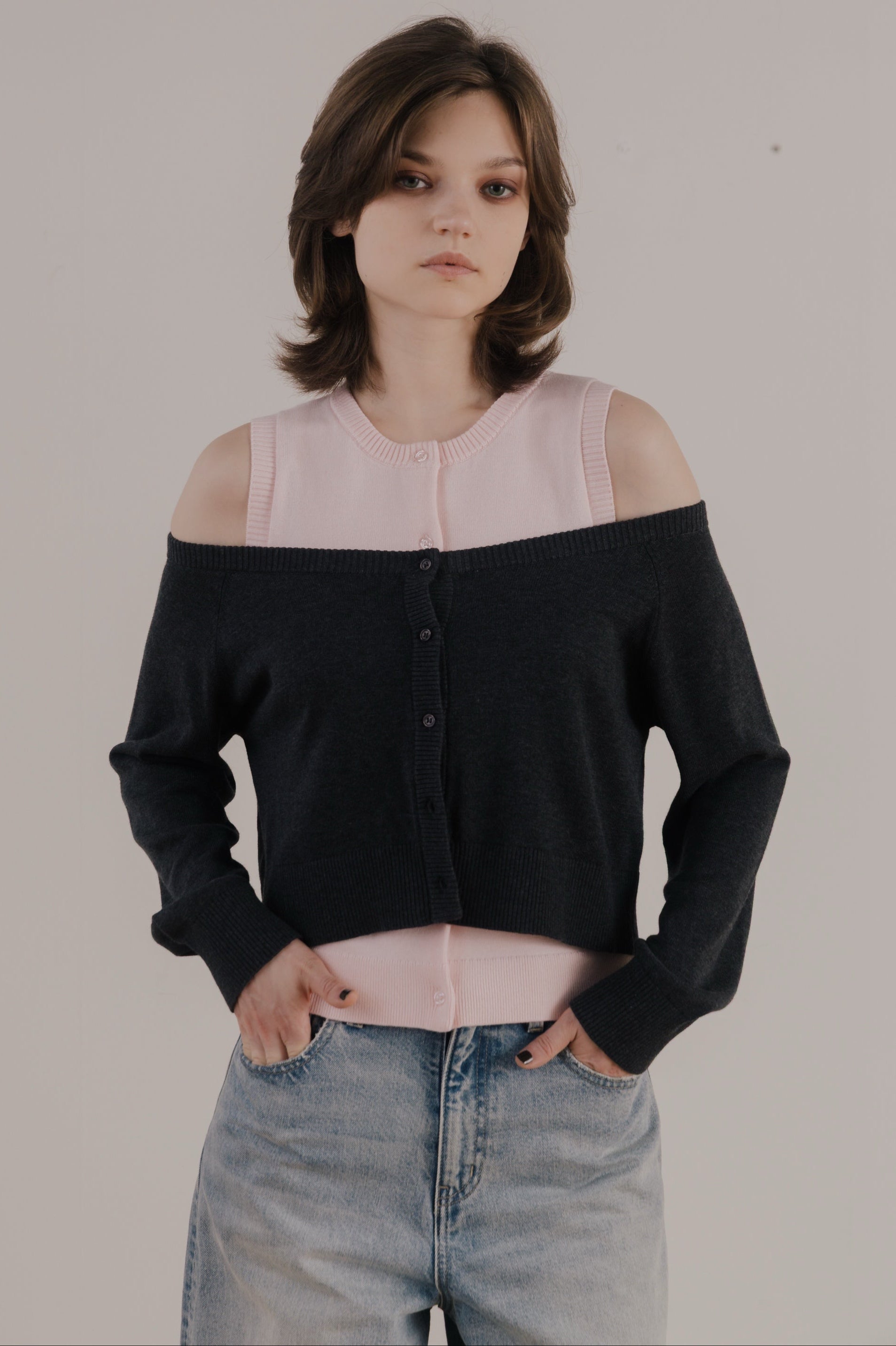 Celle layered Cardigan