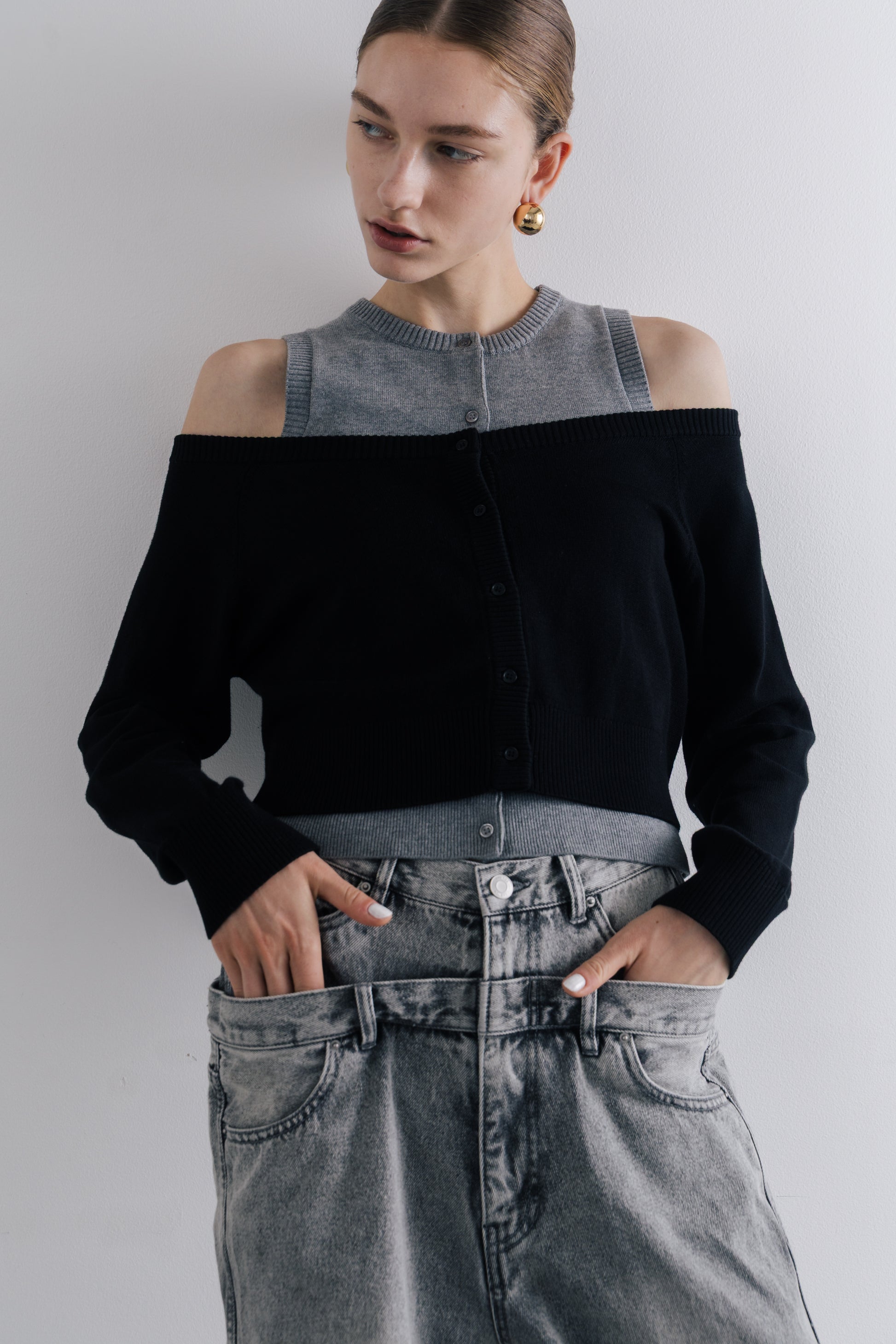 Celle layered Cardigan