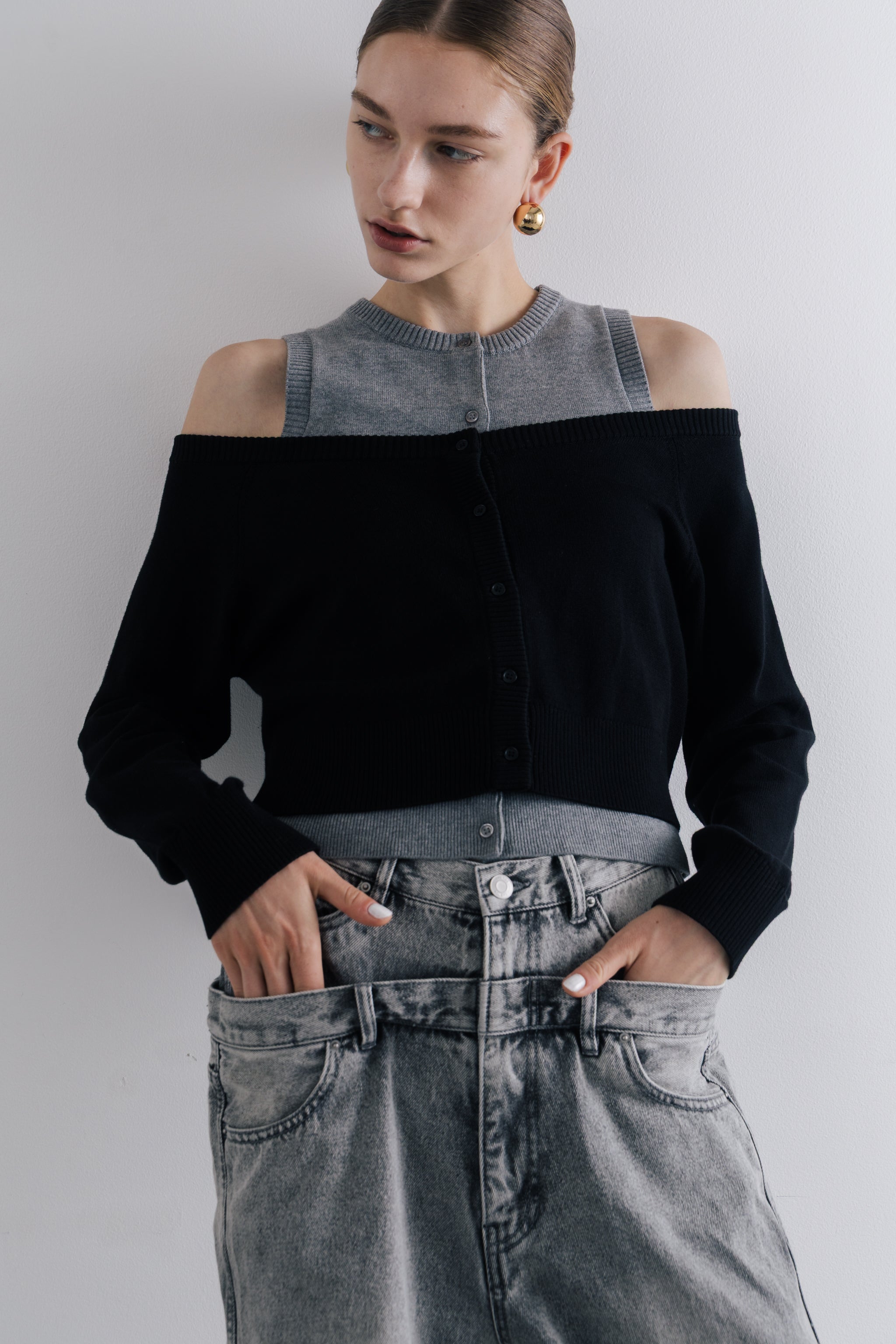 Celle layered Cardigan