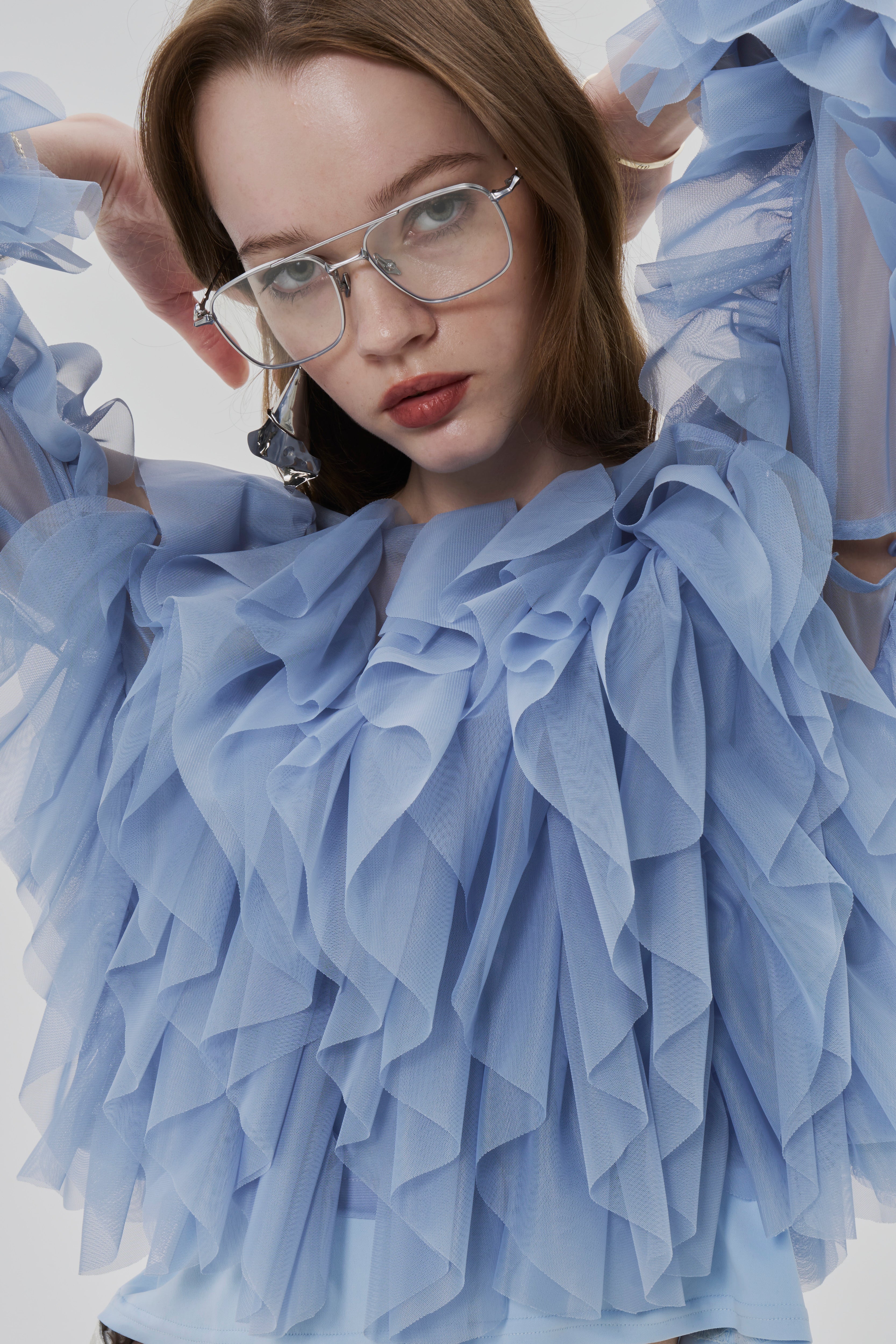 Gardenia Tulle Frill Tops – THE TOÉ Gardenia Tulle Frill Tops – THE TOÉ