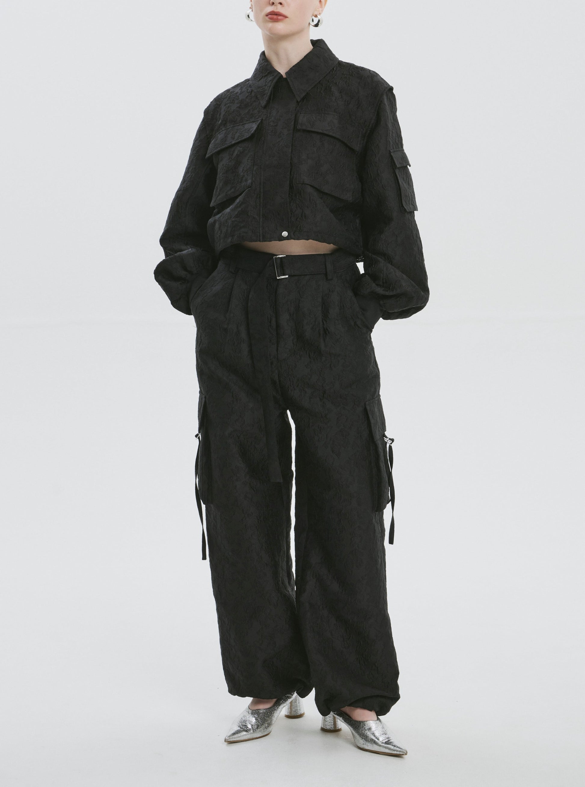 Madison jacquard cargo pants