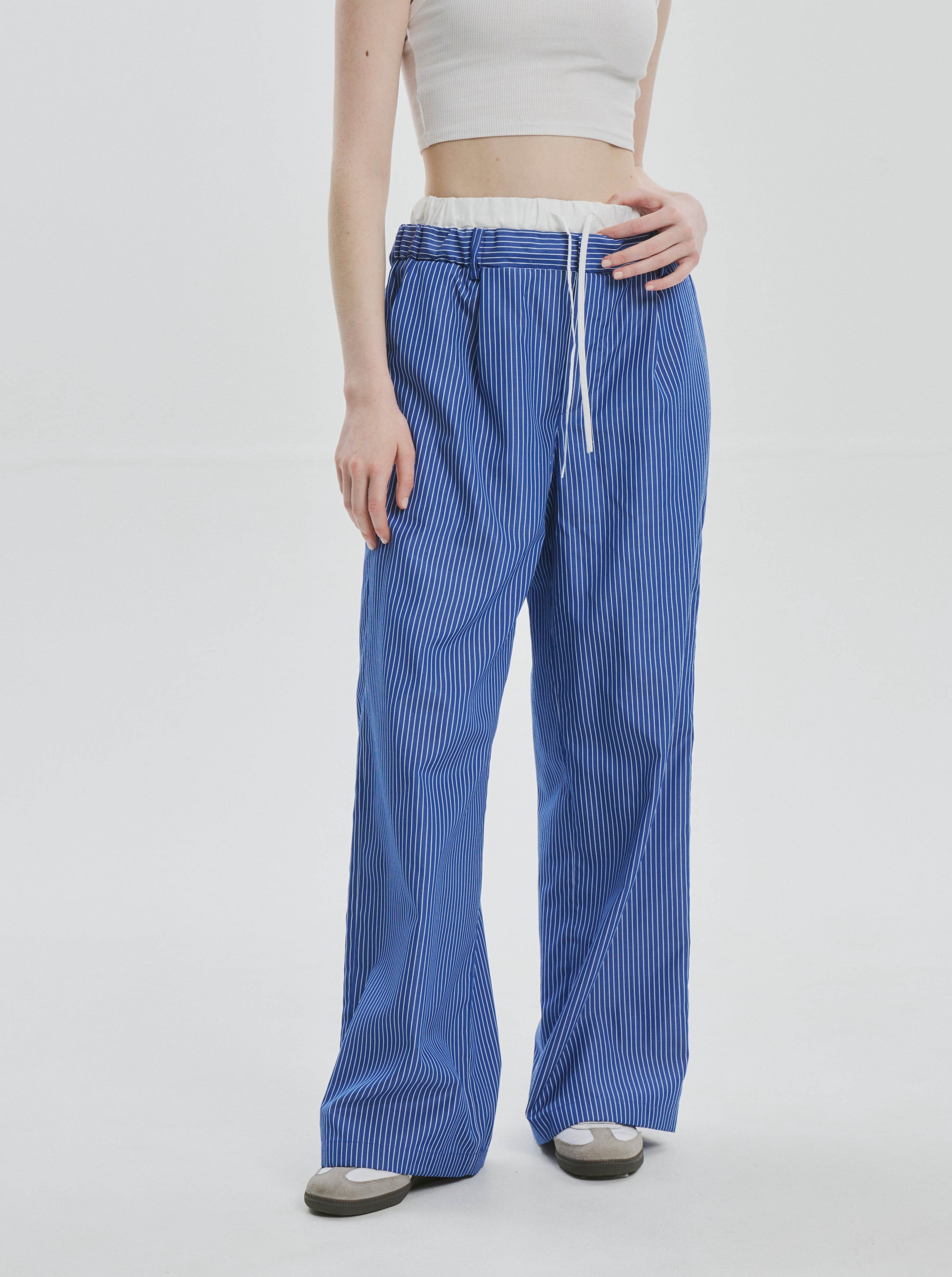 Battery stripe pants