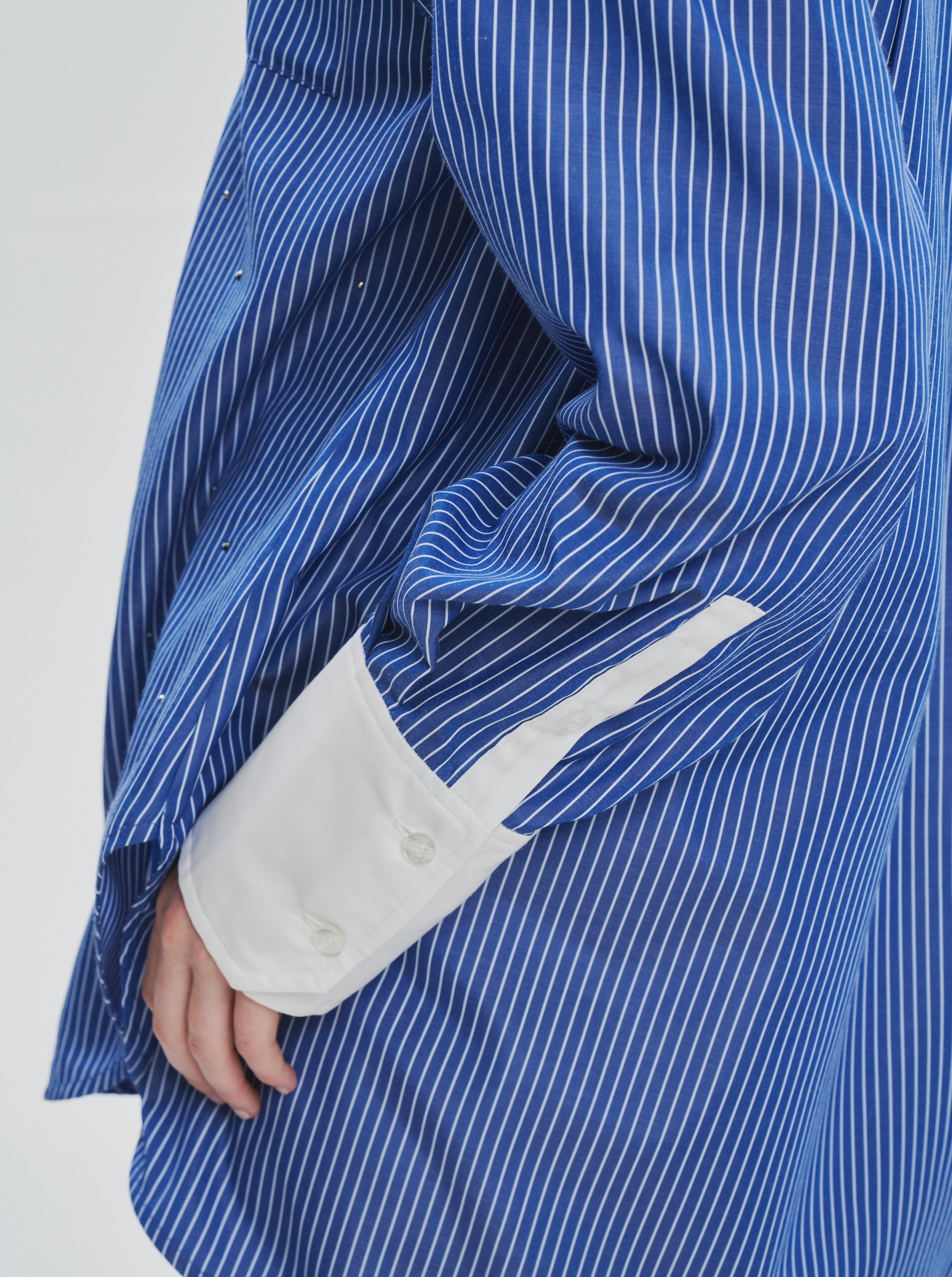 Battery stripe bijou shirt