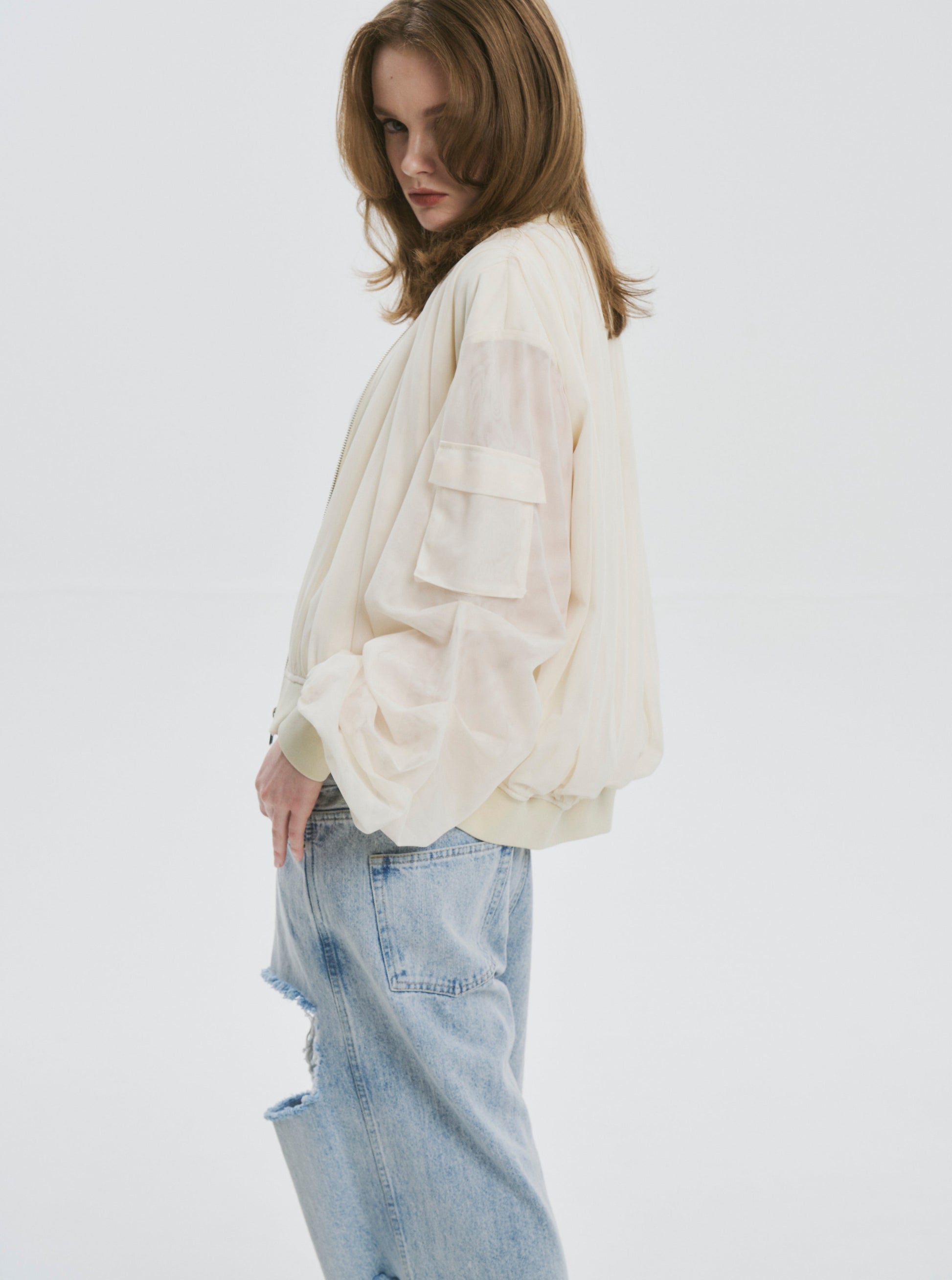 Lilac Tulle Blouson