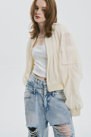 Lilac Tulle Blouson