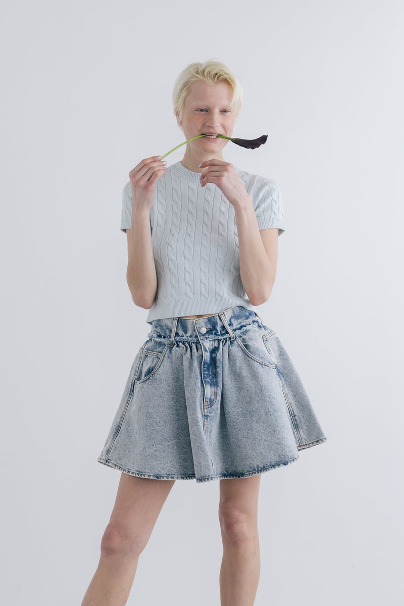 Olympia Denim Skirt