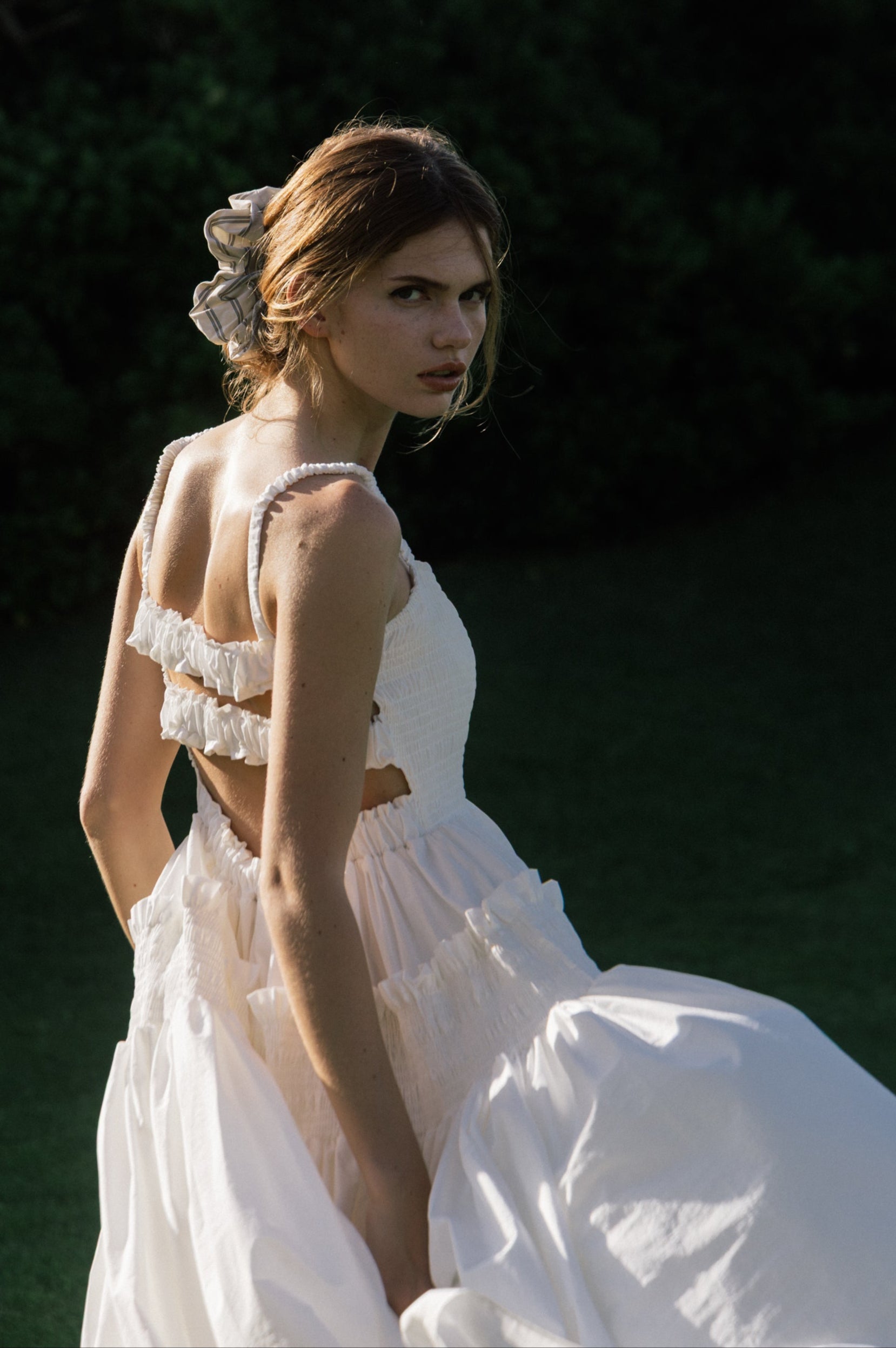 Naxos Poplin Scrunchie