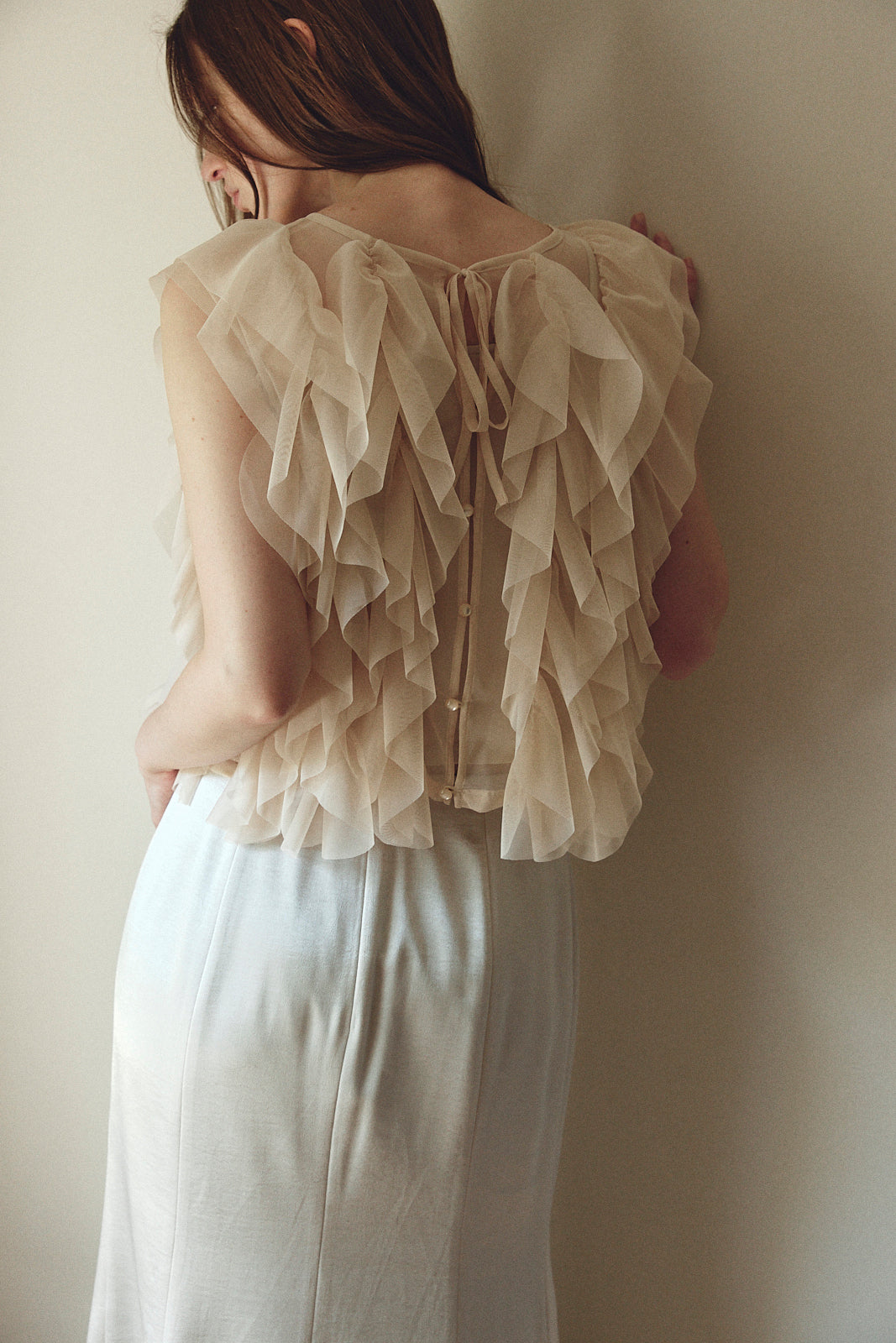 Gardenia Tulle Frill Tops