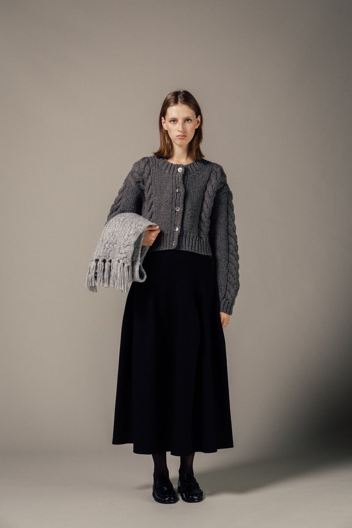 Korppoo Cable Knit Muffler