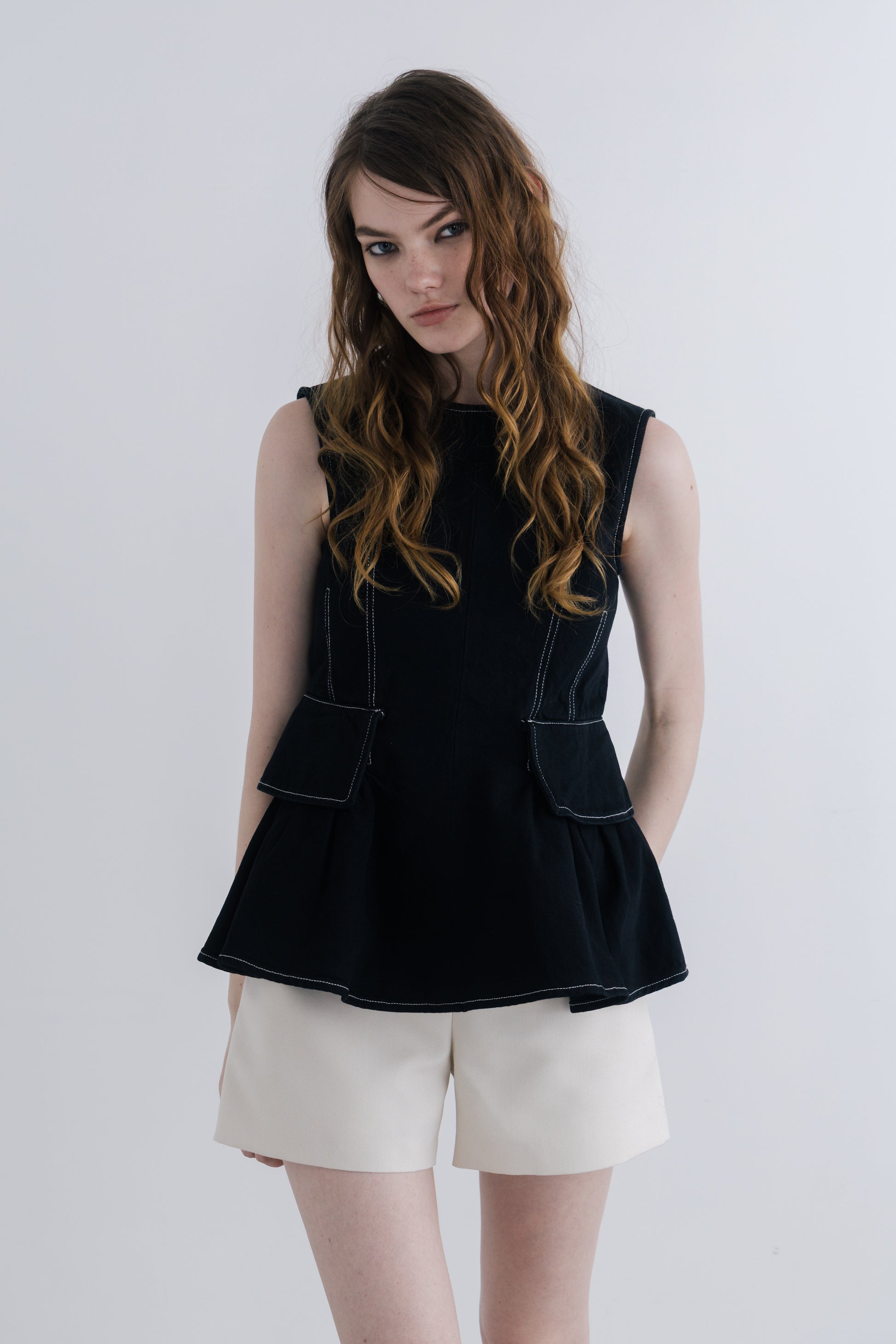 Pericles Peplum Top