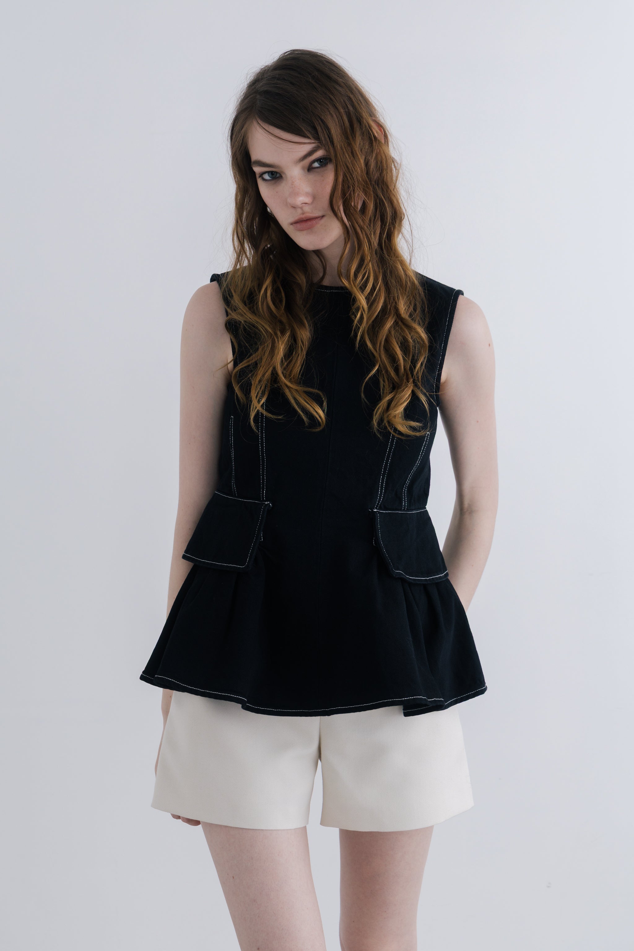 Pericles Peplum Top
