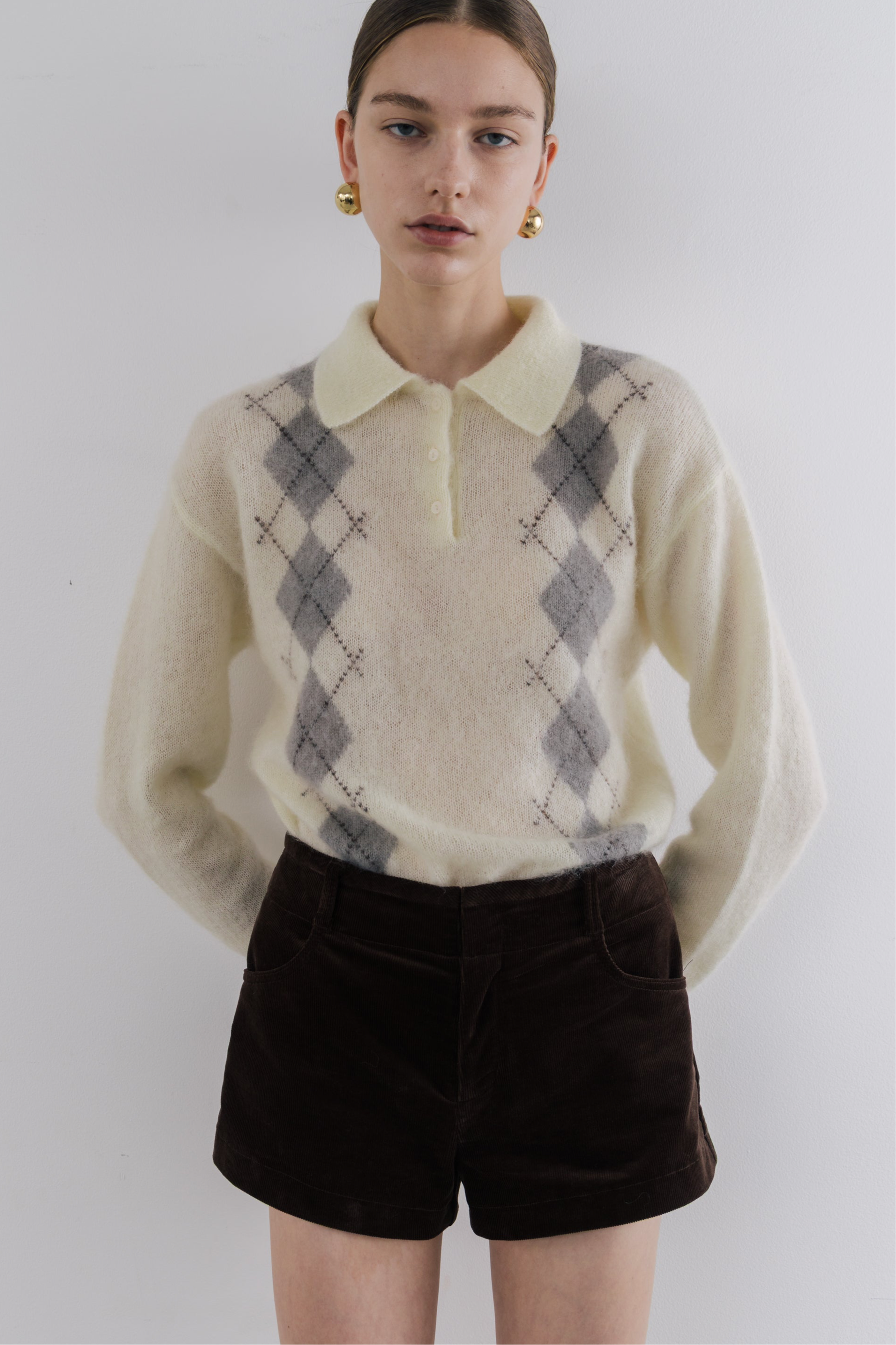 Marien Argyle Knit