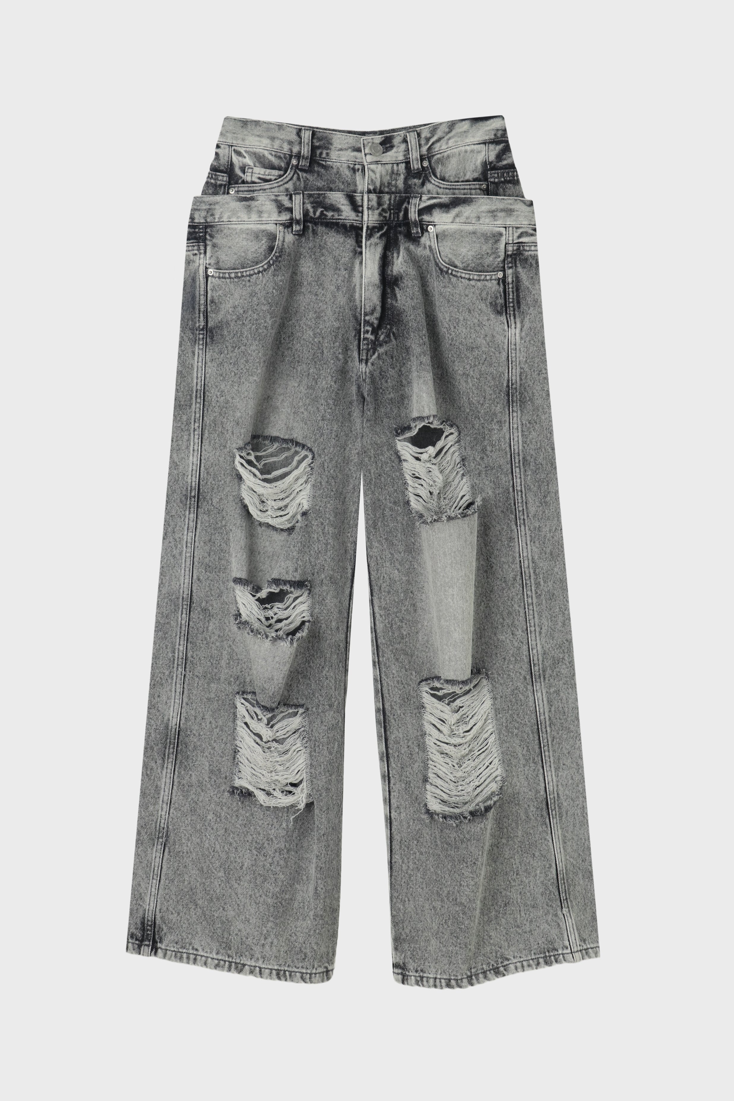 Lexington Double Belt Denim Pants