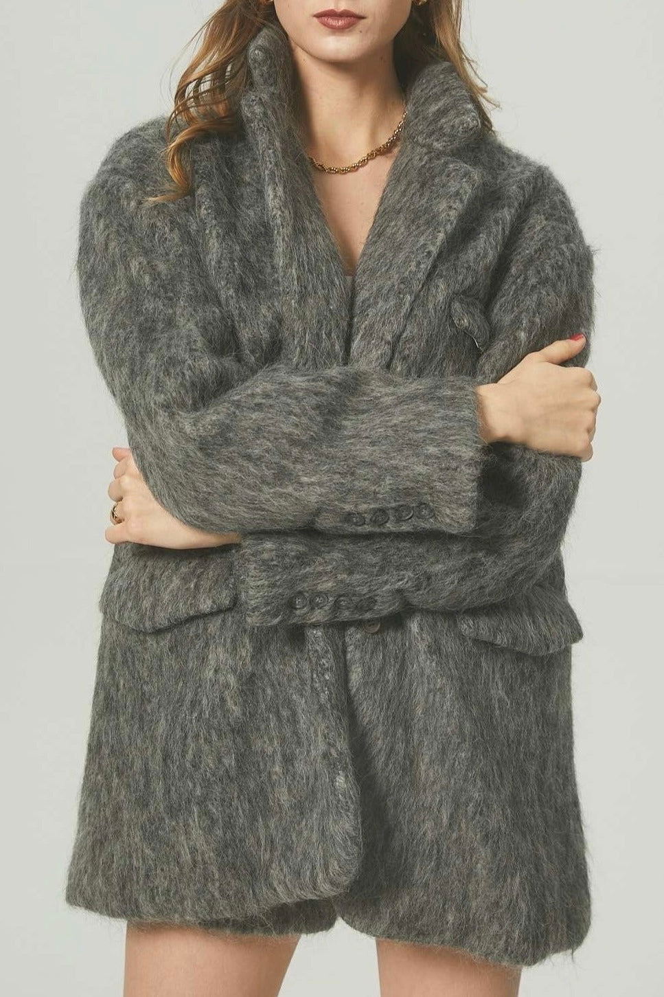 Chamonix shaggy jacket