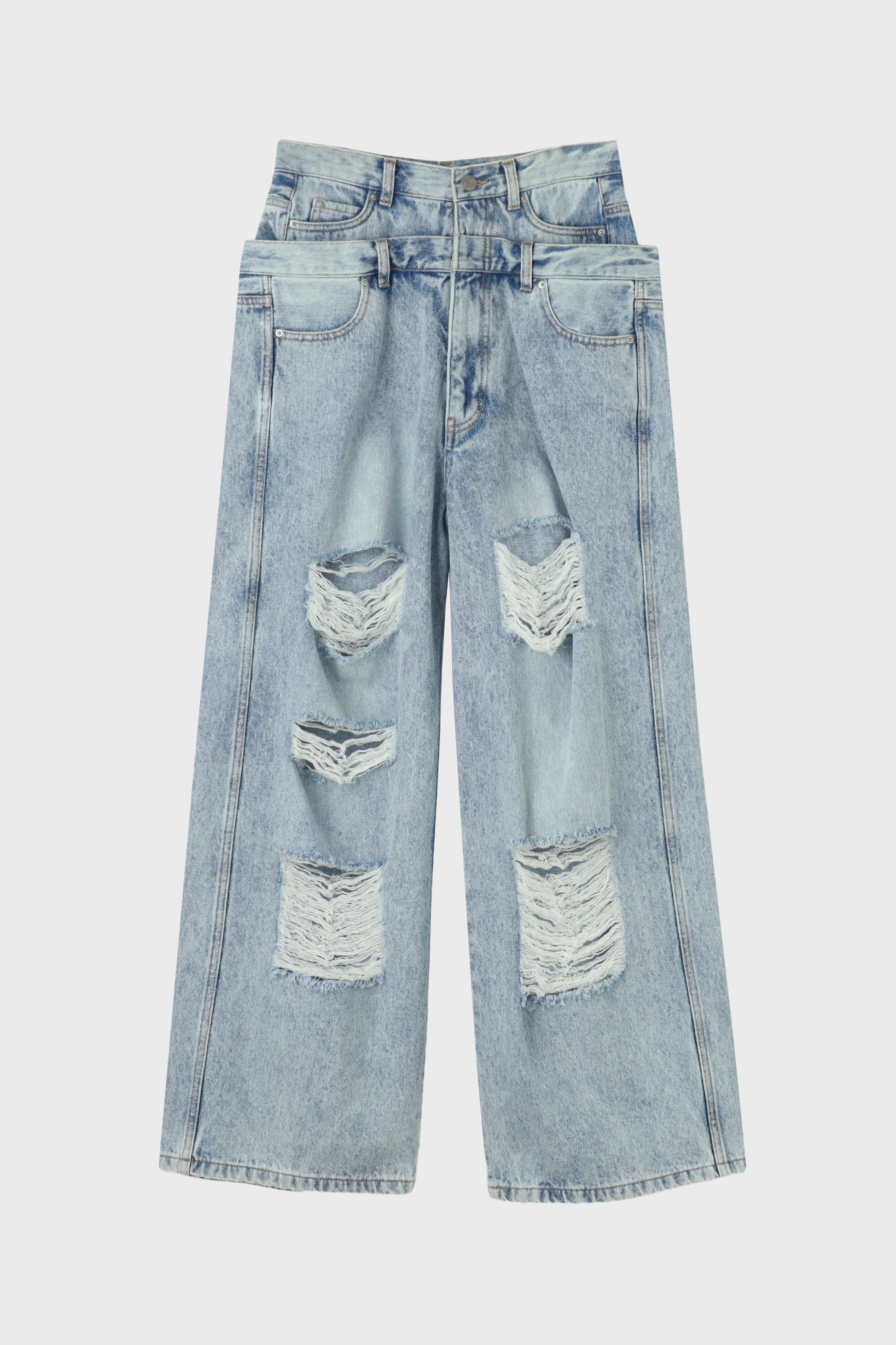 Lexington Double Belt Denim Pants
