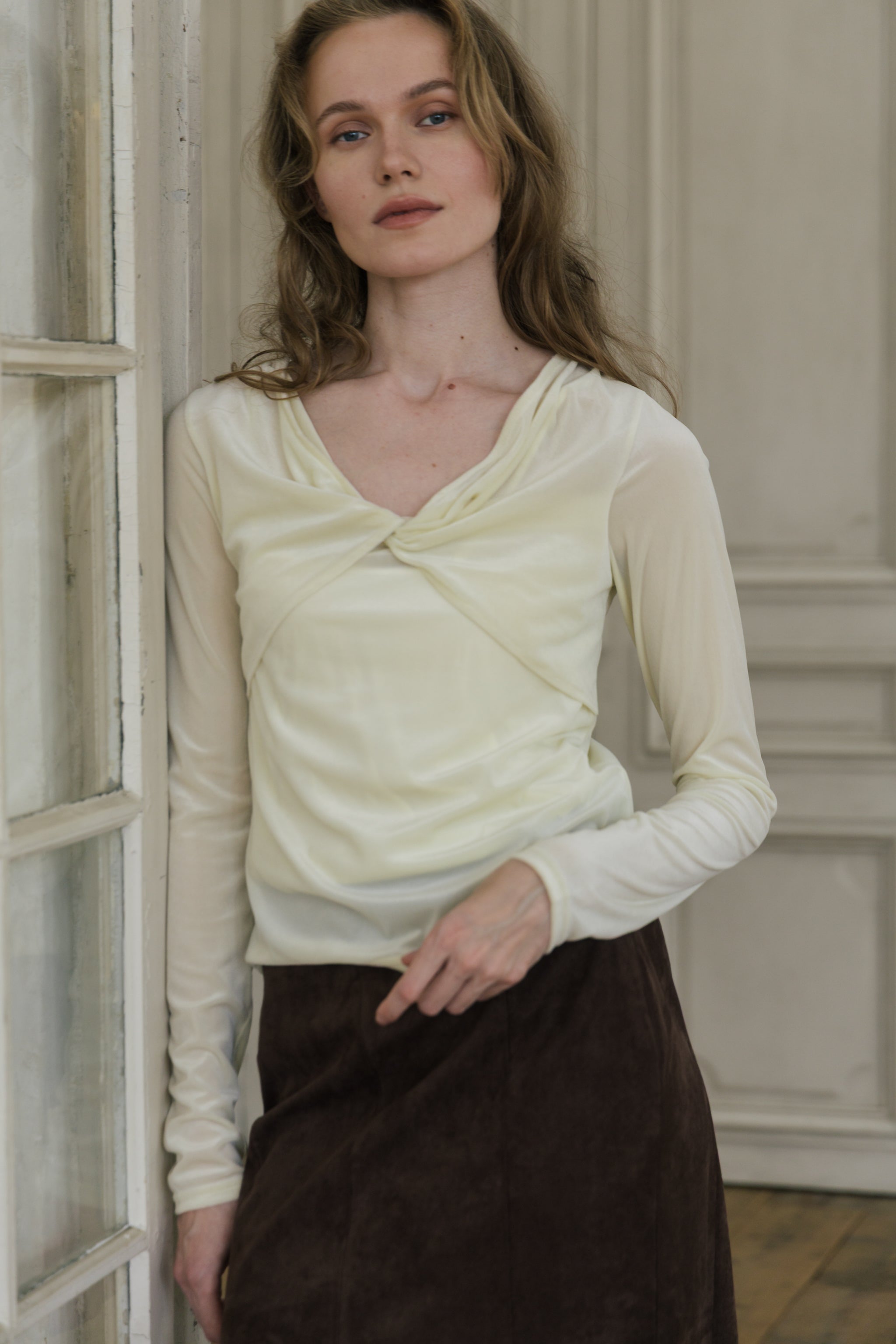 Kittila Velour Twist Top