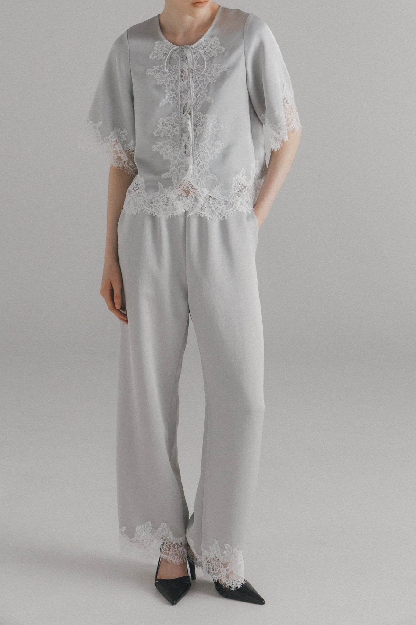 Egelantier Satin Pants .