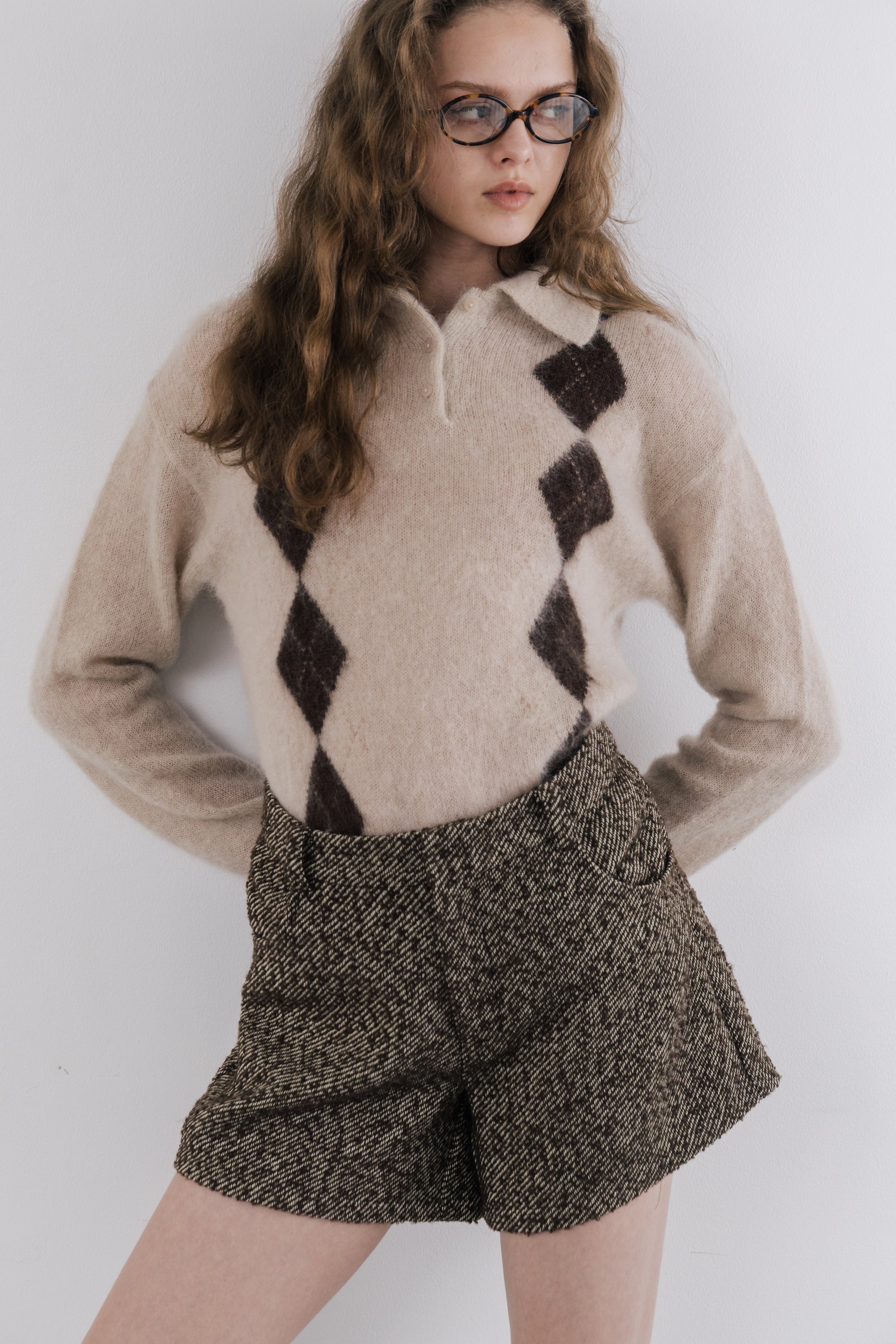 Marien Argyle Knit