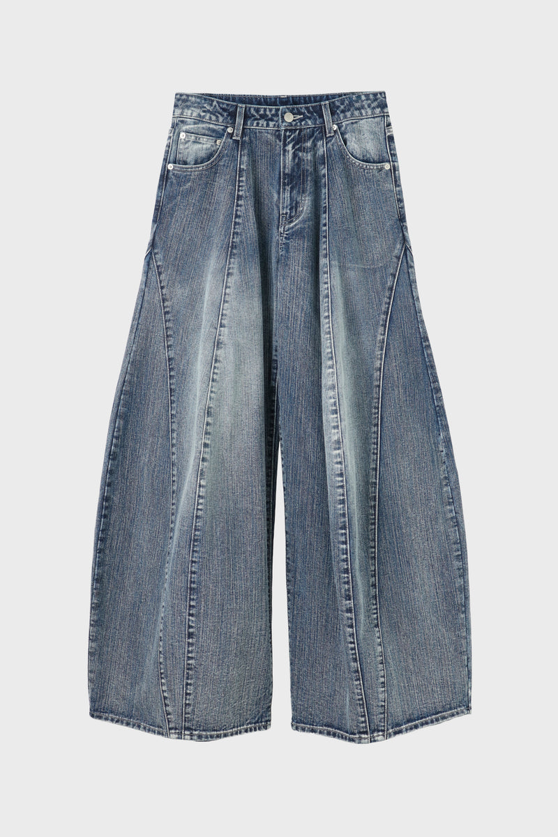 Santorini Denim Pants (Mid Blue)