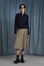 Lyucus Pleats Skirt -check